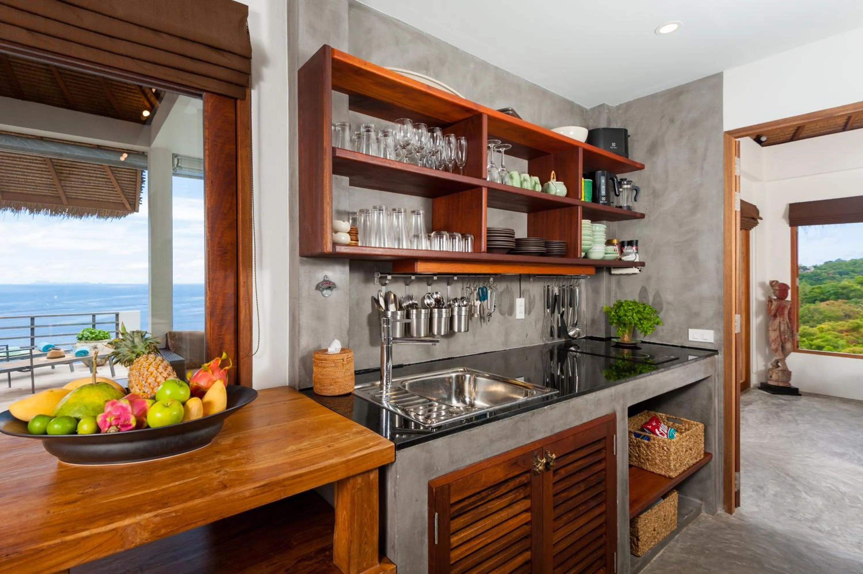 Kitchen or kitchenette in Villas Sabai Jai