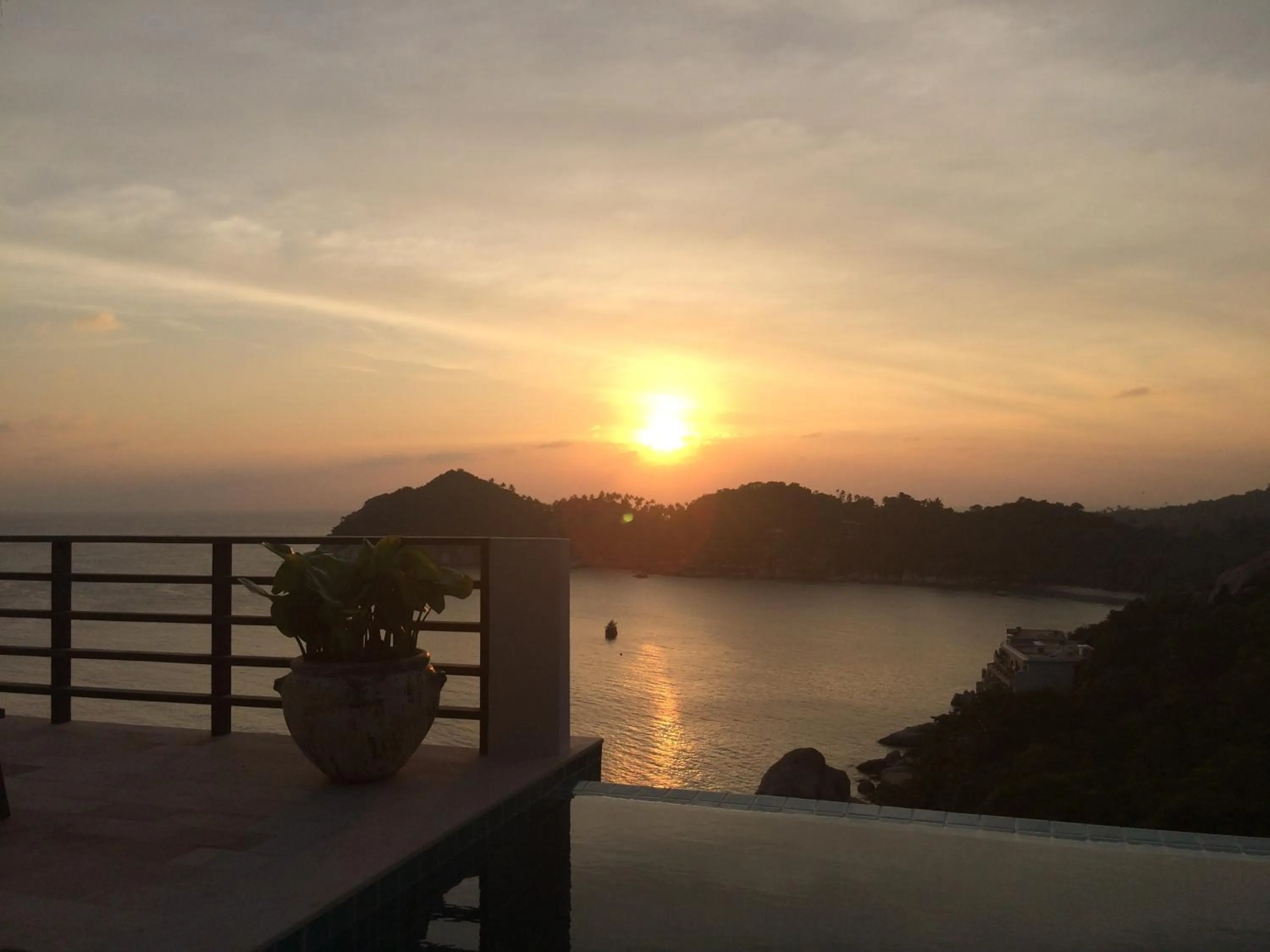 Sunset in Villas Sabai Jai