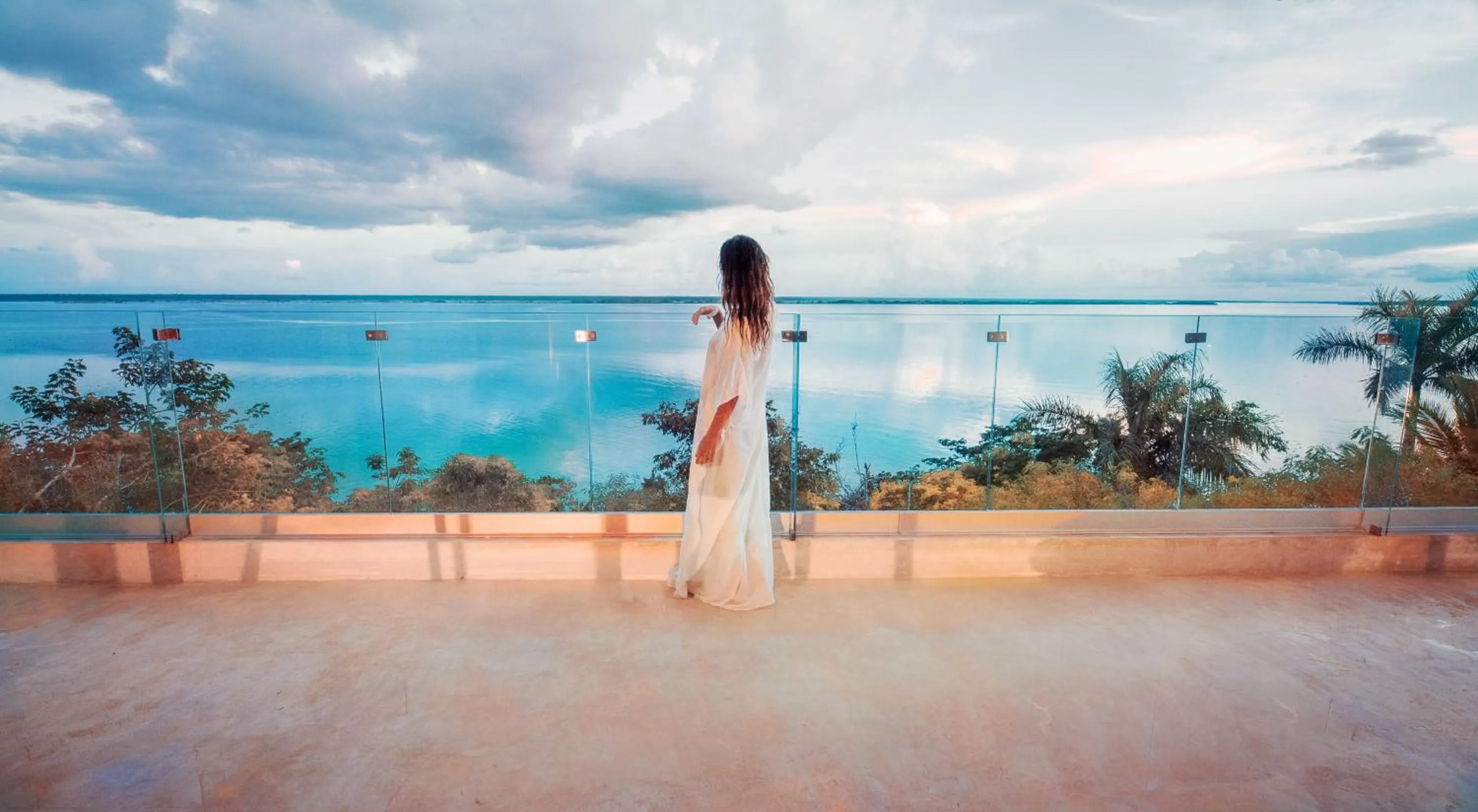 Lake view in MBH Maya Bacalar Hotel Boutique