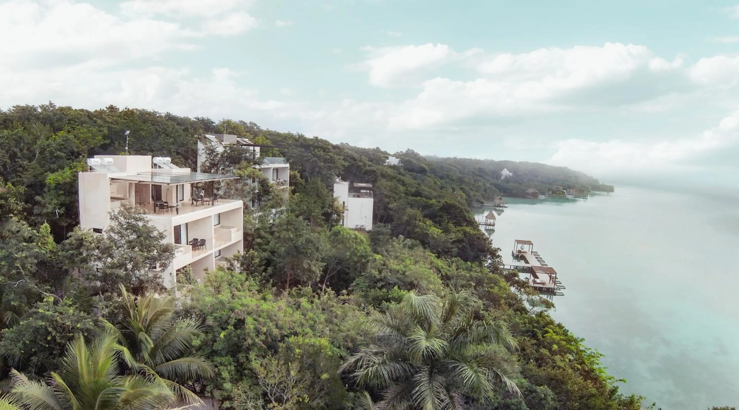 Lake view in MBH Maya Bacalar Hotel Boutique