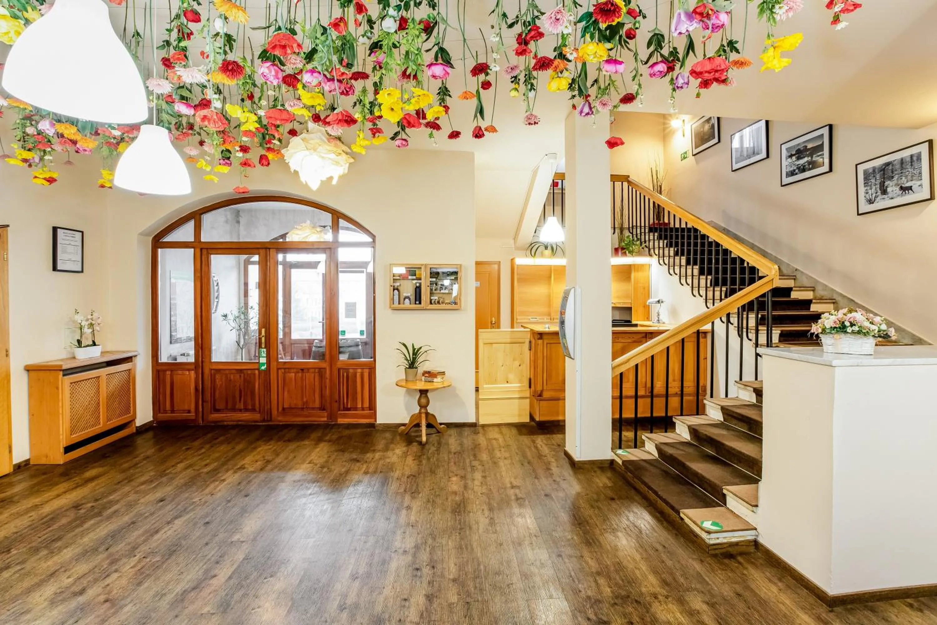 Lobby or reception in Hotel Panská