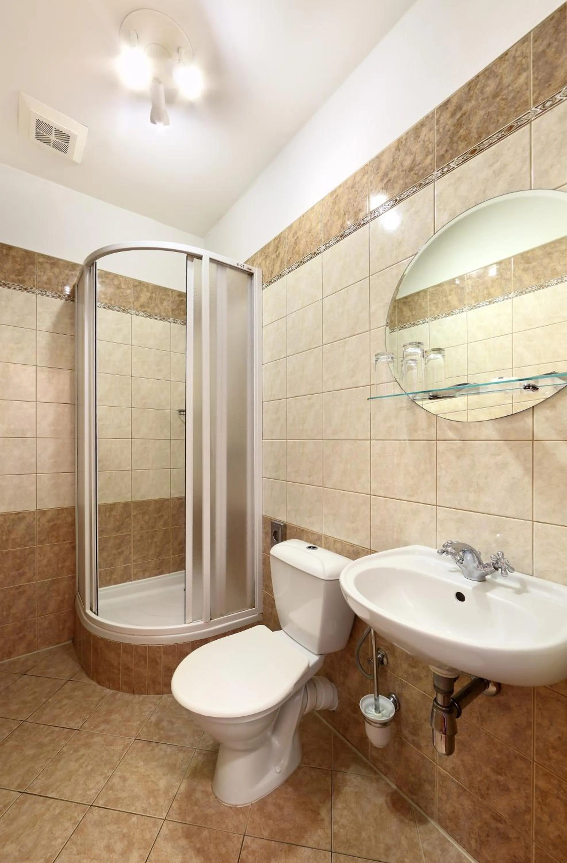 Shower in Hotel Panská