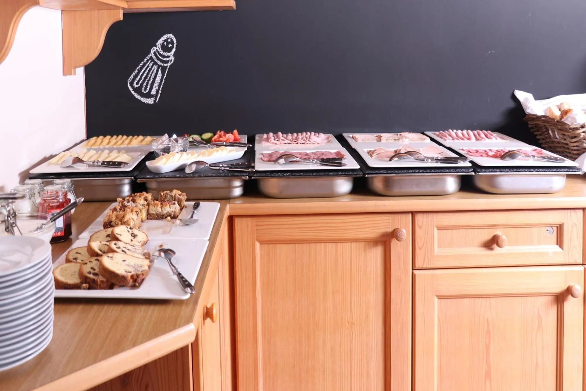 Continental breakfast in Hotel Panská