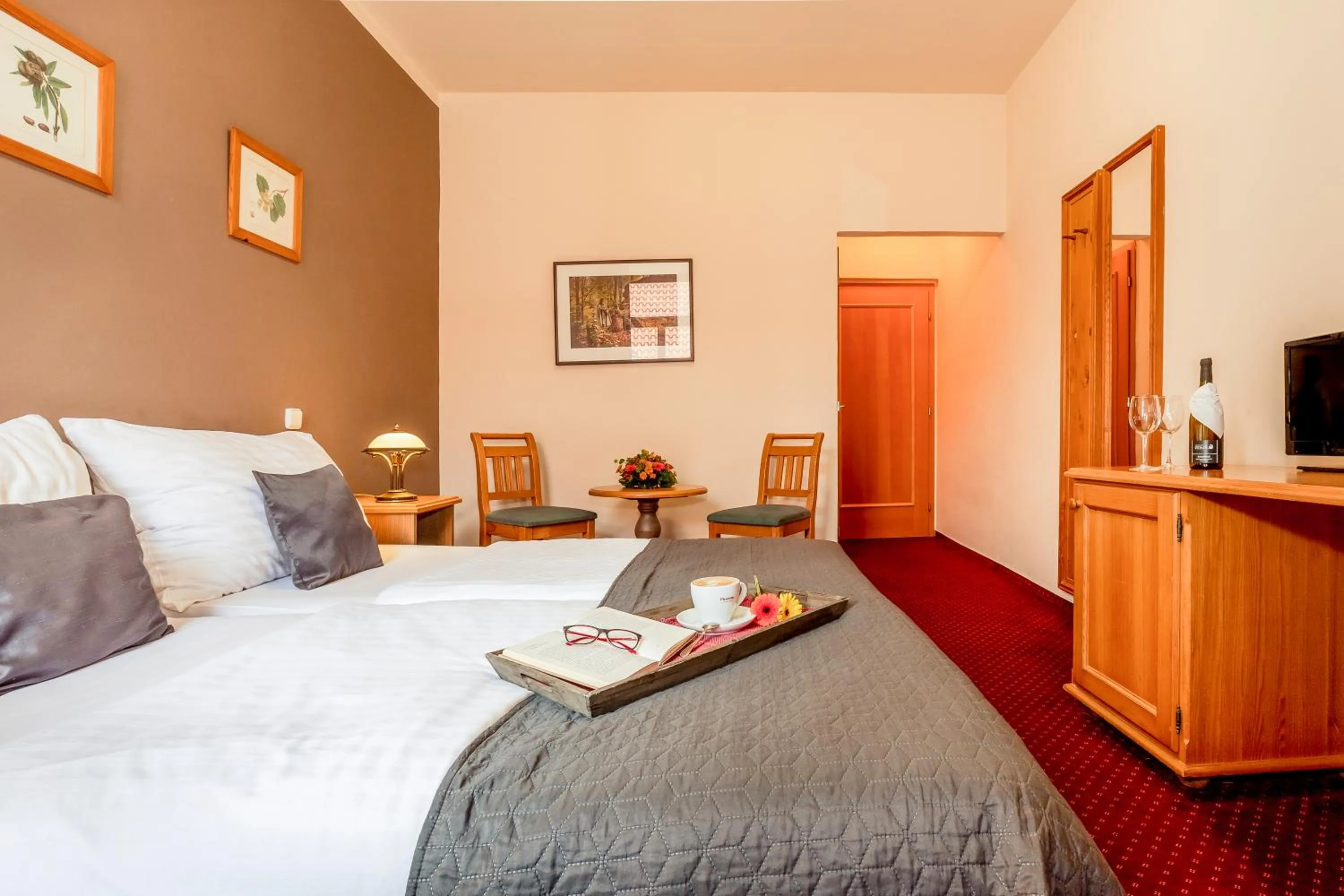 Bed in Hotel Panská