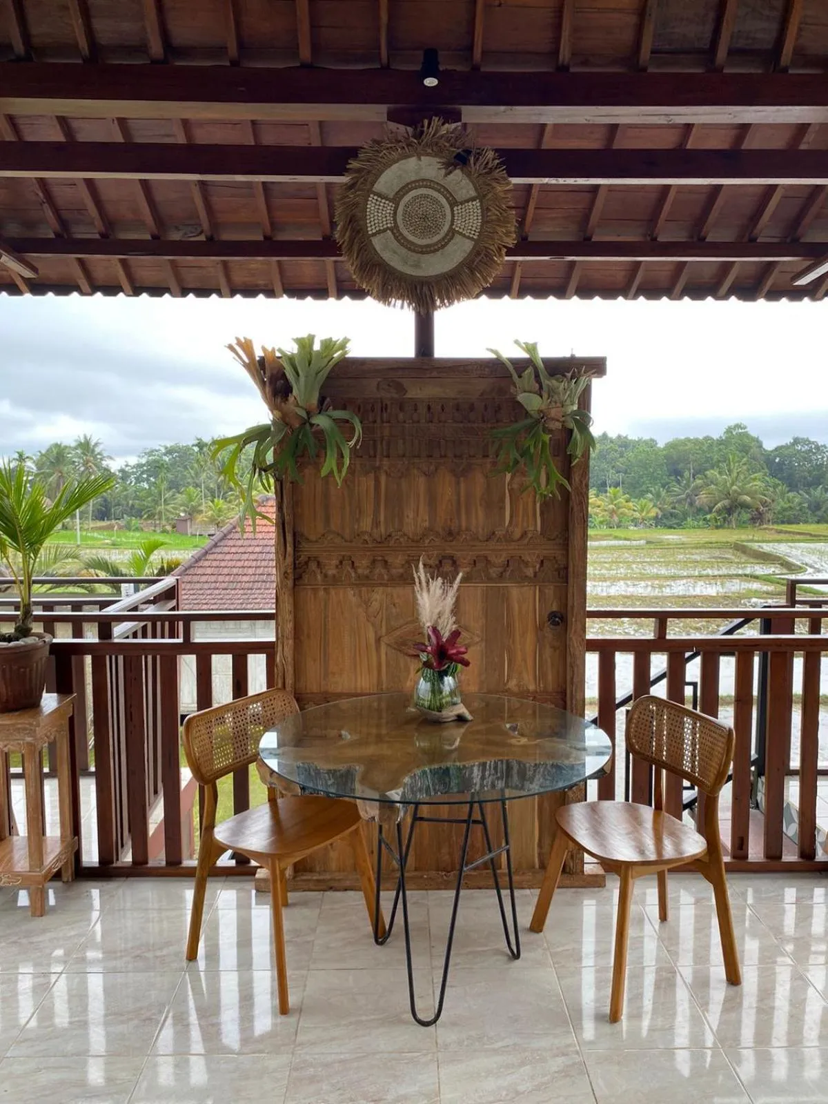 Patio in Uma Sebatu Villa Ubud