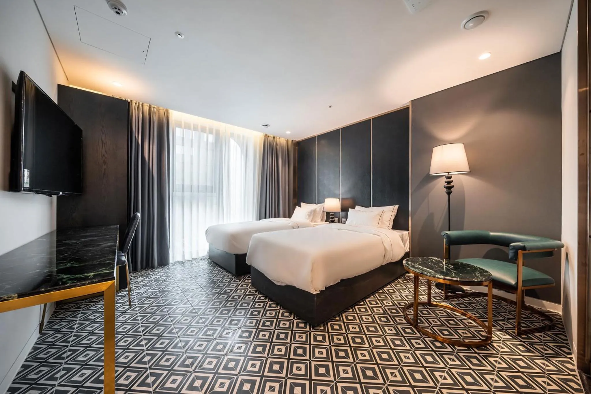 Bed in Hotel the Castle Jamsil-Sene