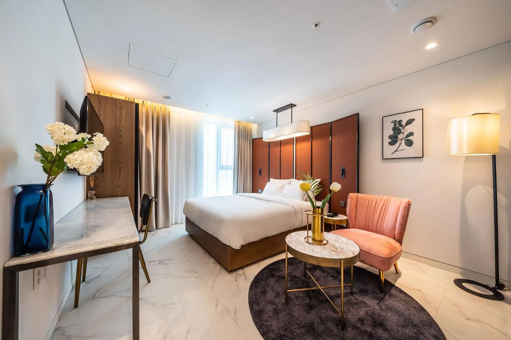 Bed in Hotel the Castle Jamsil-Sene