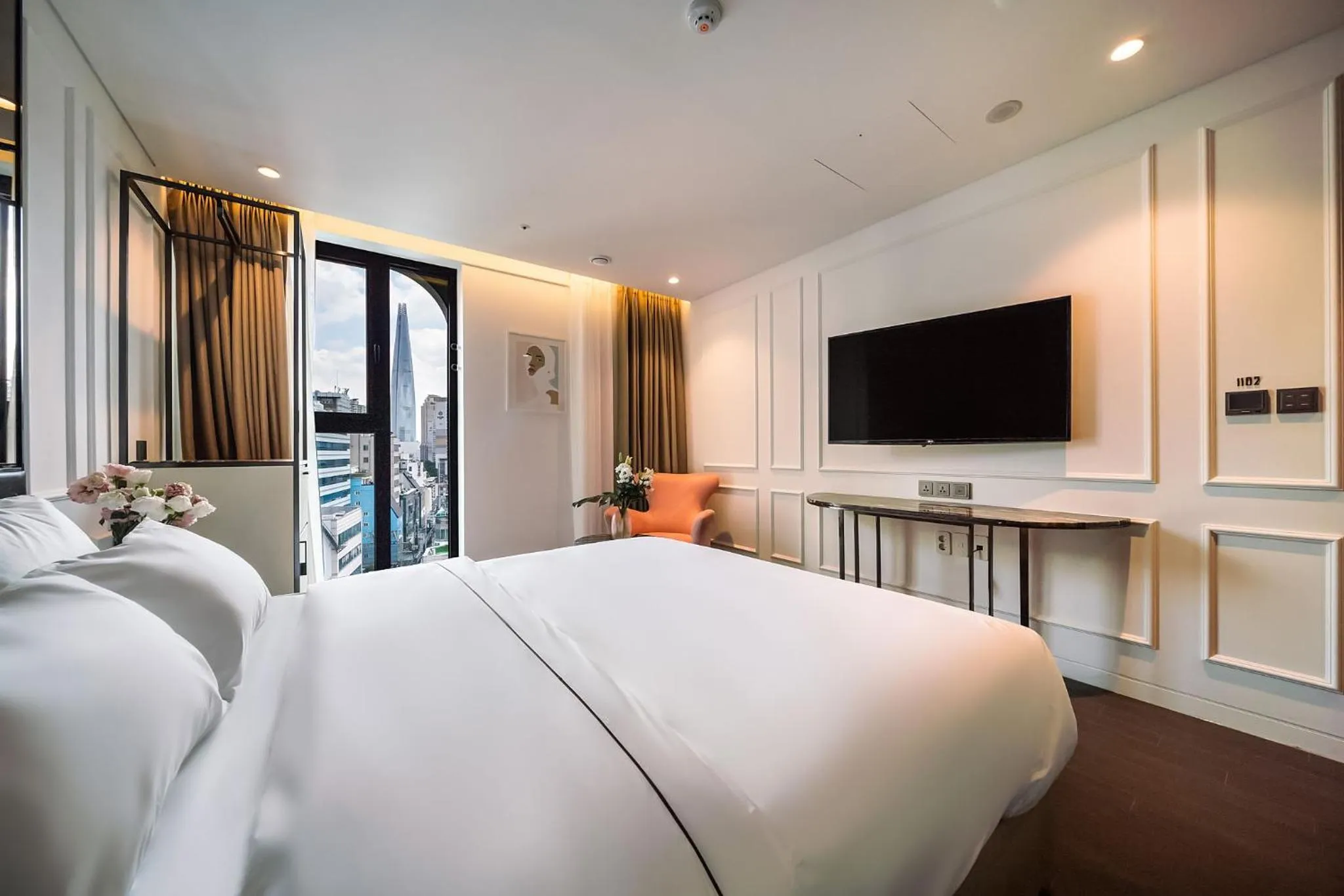 Bed in Hotel the Castle Jamsil-Sene