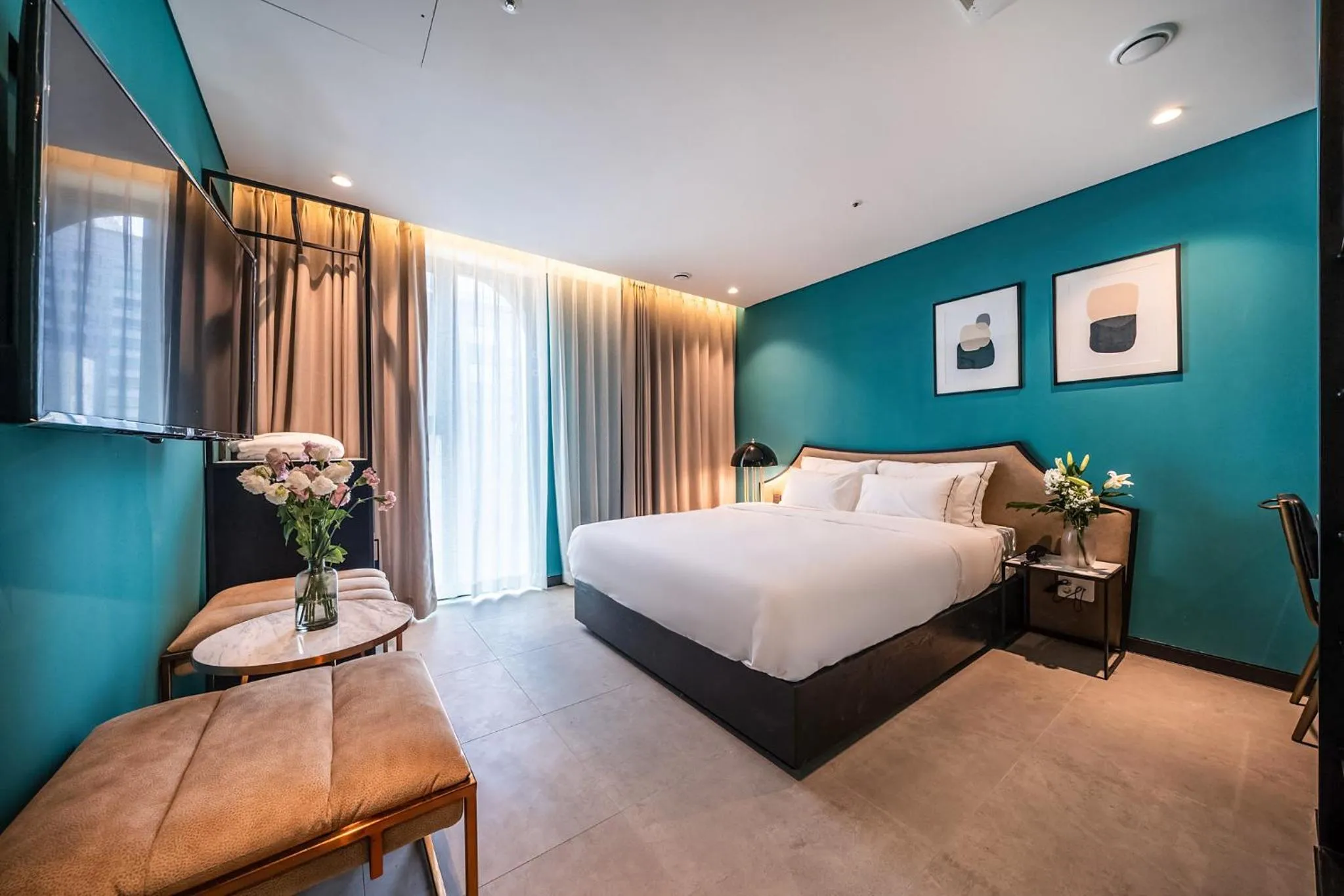 Bed in Hotel the Castle Jamsil-Sene