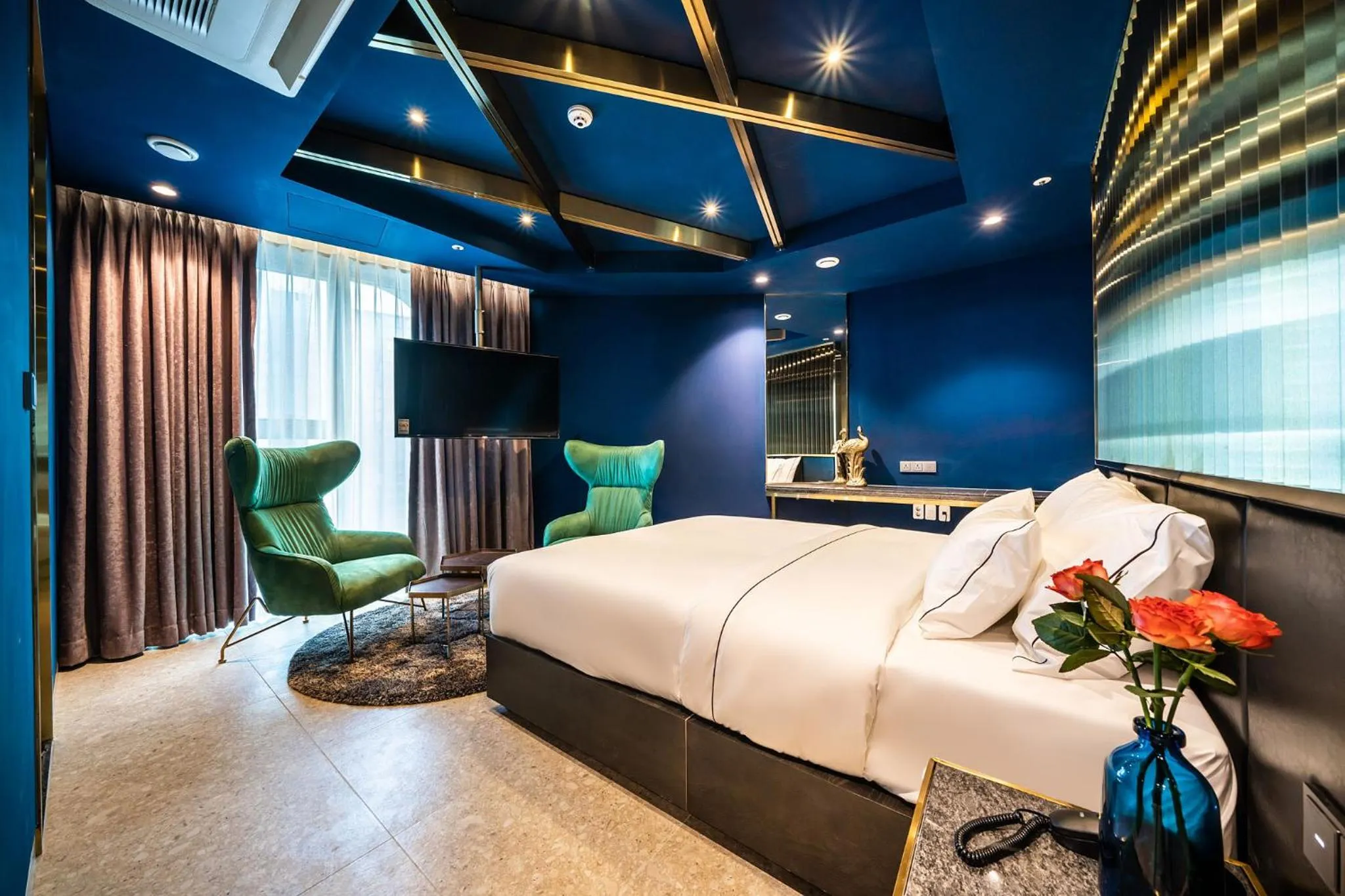 Bed in Hotel the Castle Jamsil-Sene