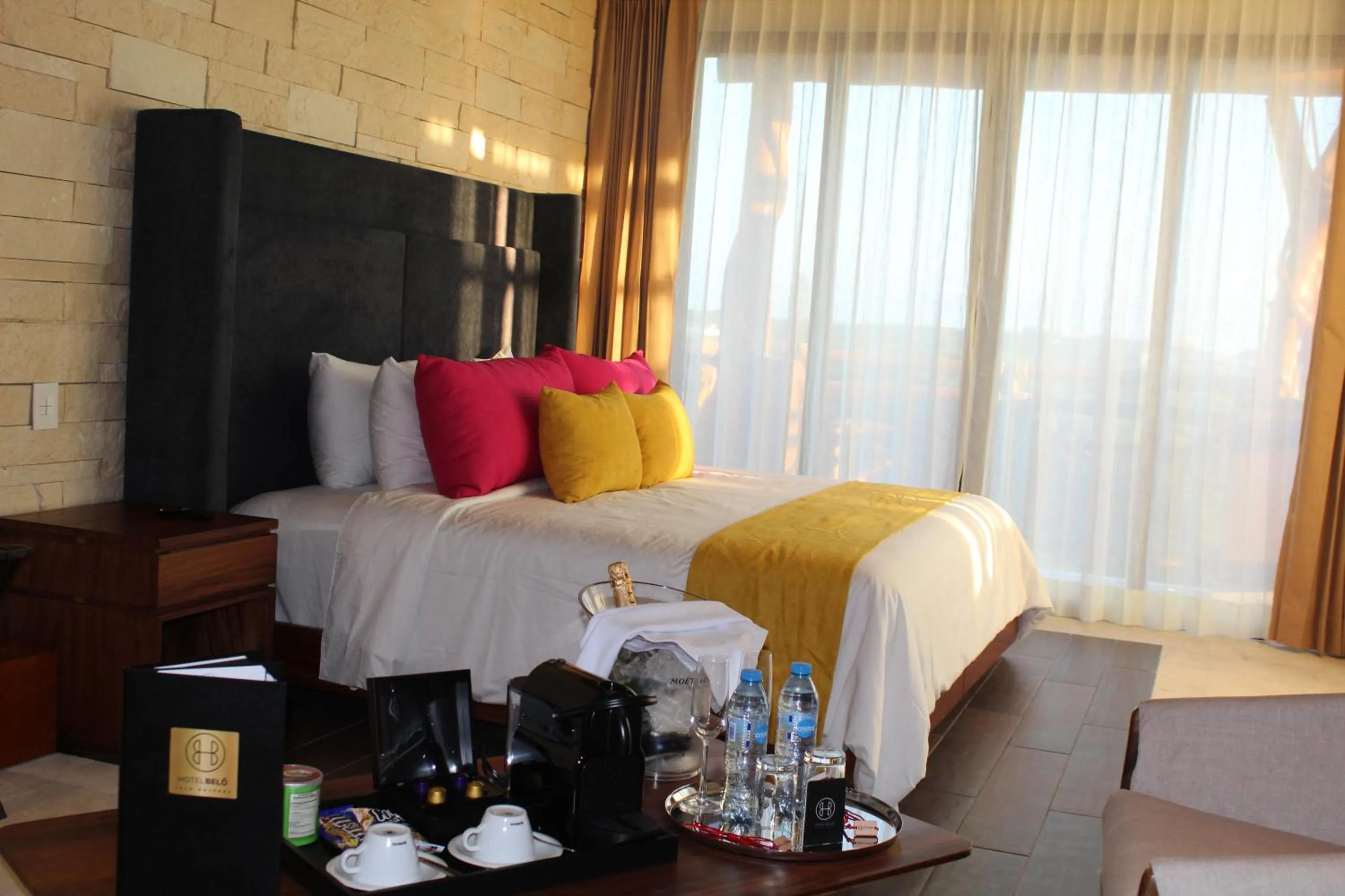 Bed in Hotel Beló Isla Mujeres - All Inclusive - Sargassum Free