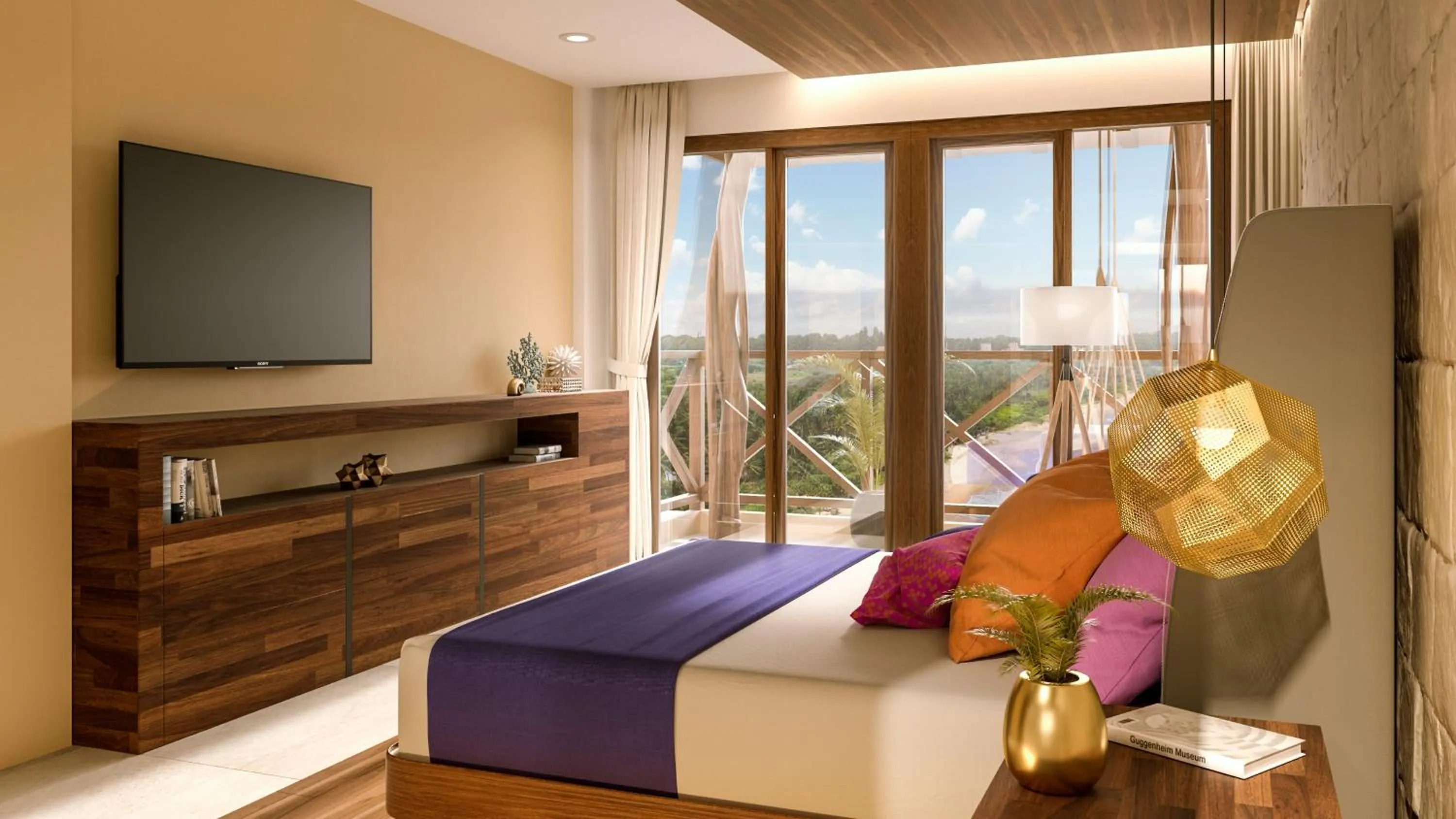 Bed in Hotel Beló Isla Mujeres - All Inclusive - Sargassum Free