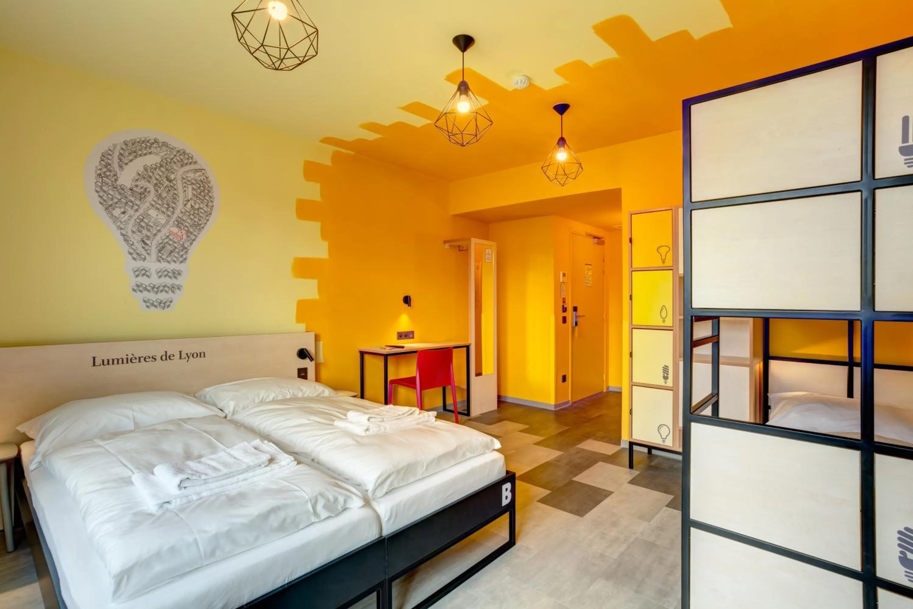 Photo of the whole room, Bed in MEININGER Hotel Lyon Centre Berthelot