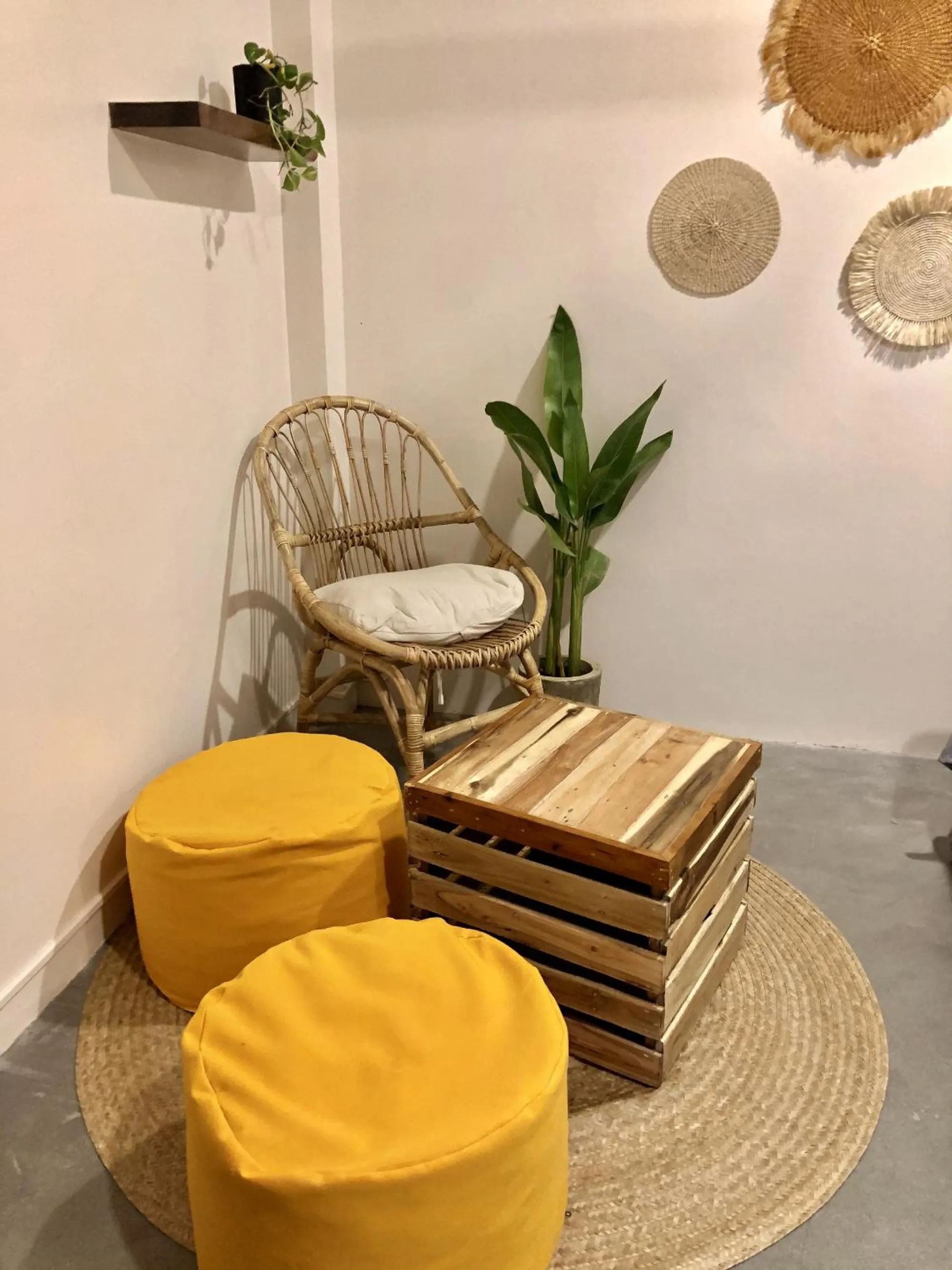 Seating area in Happiness Beach Resort Siargao