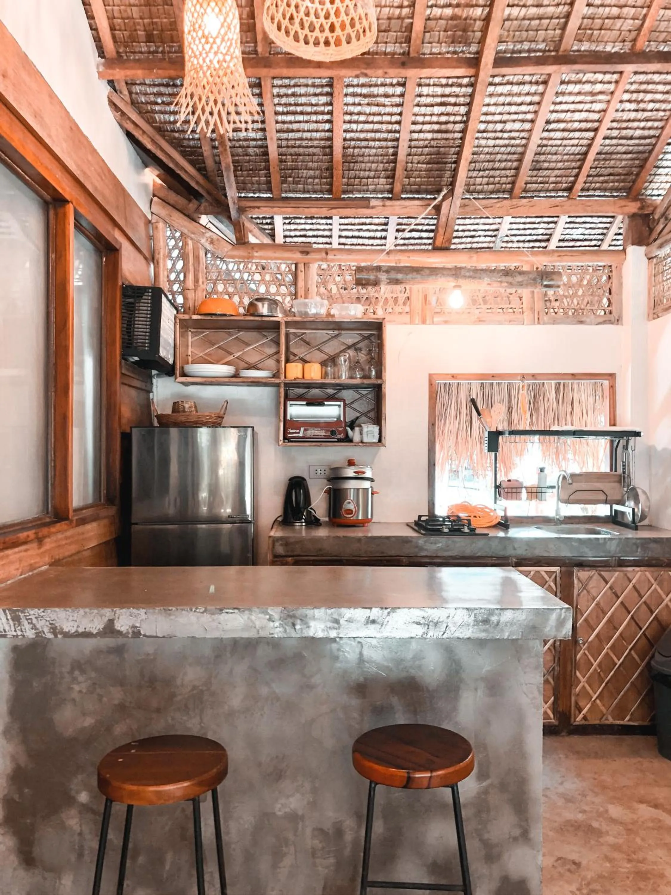 Kitchen or kitchenette in Happiness Beach Resort Siargao