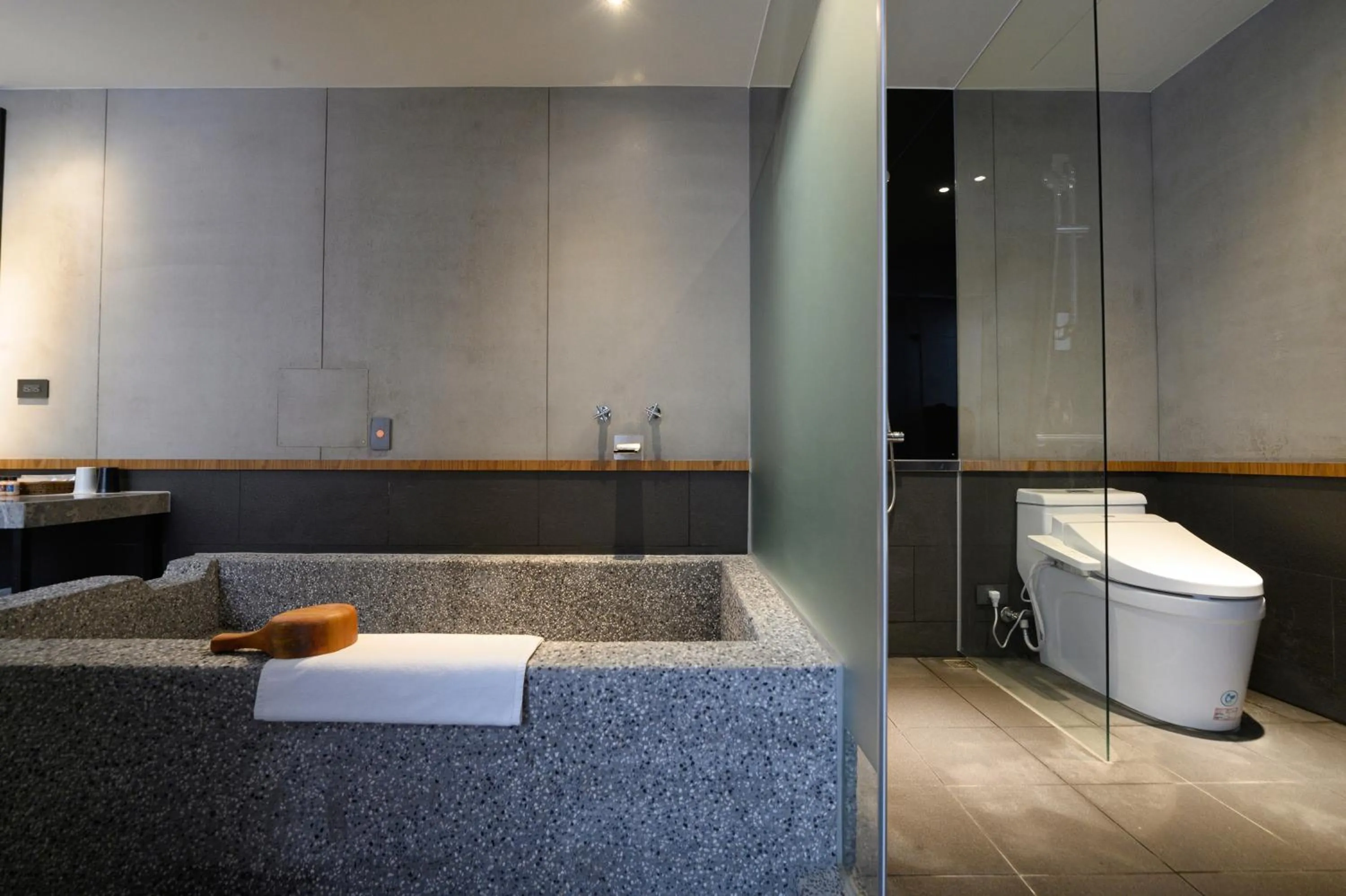 Bathroom in Yunoyado Onsen Hot Spring Hotel Deyang