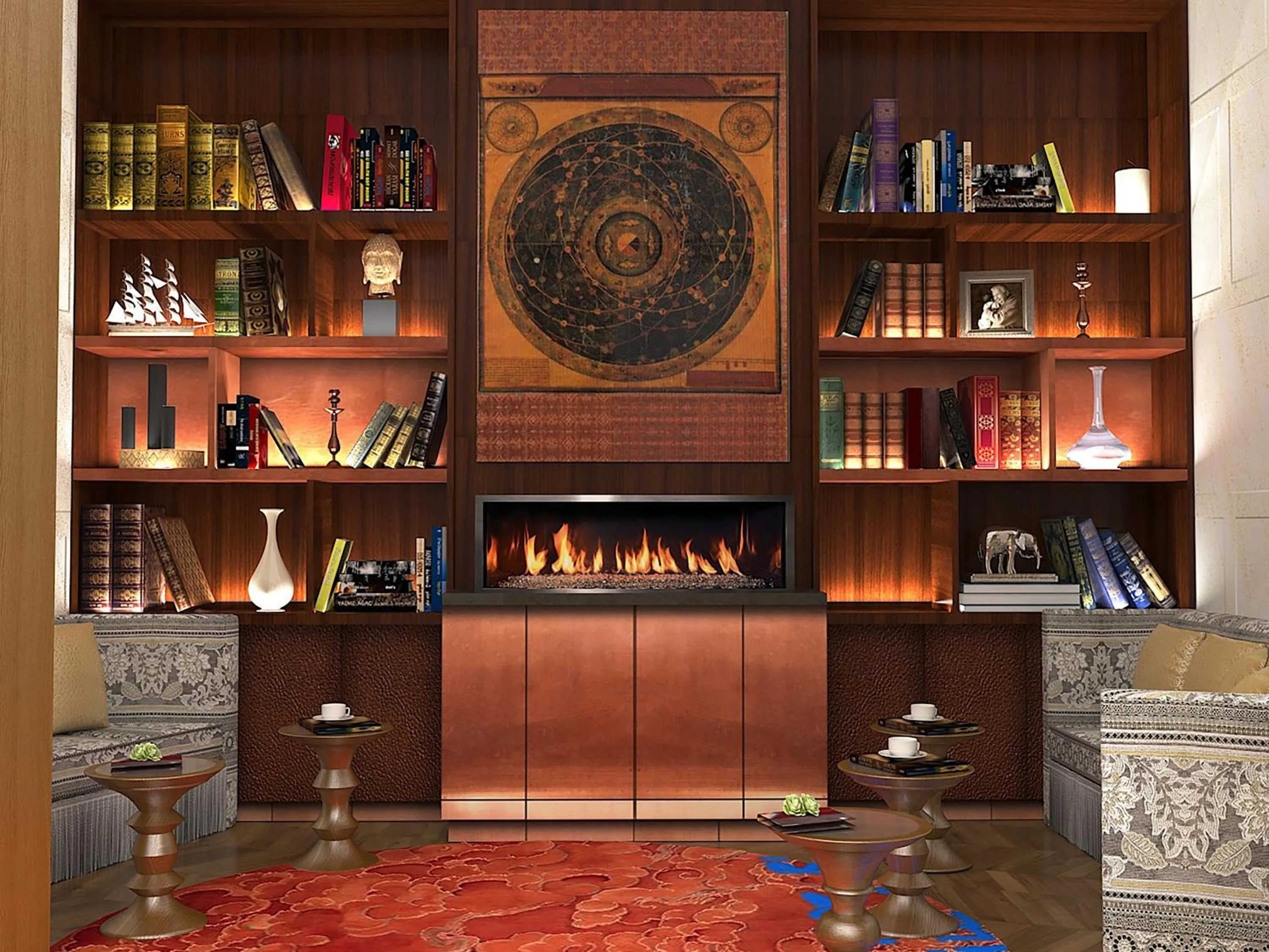 Library in Hyatt Regency Dharamshala Resort