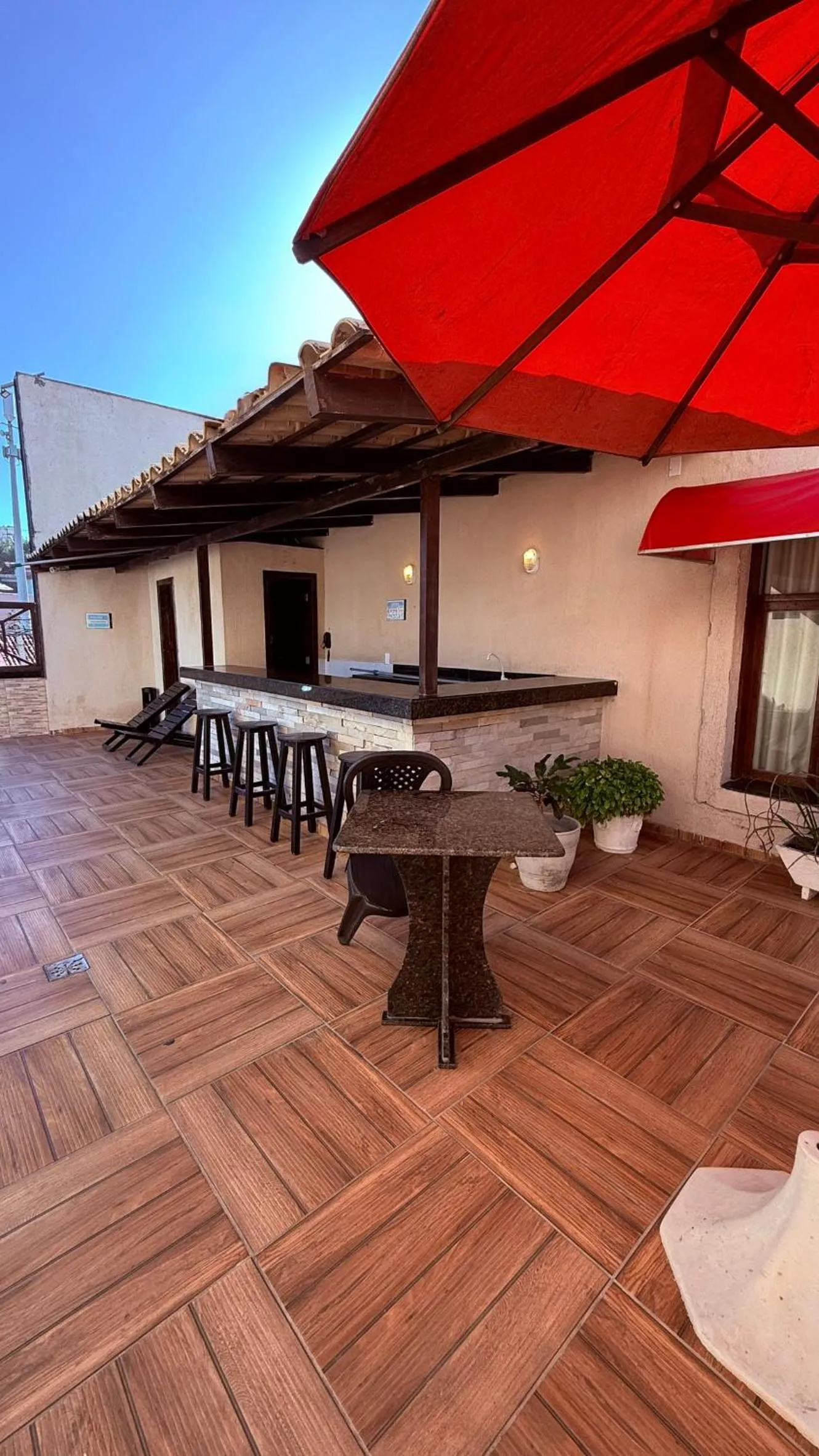Patio in Hotel Italia Beach - Na Beira Mar Natal RN