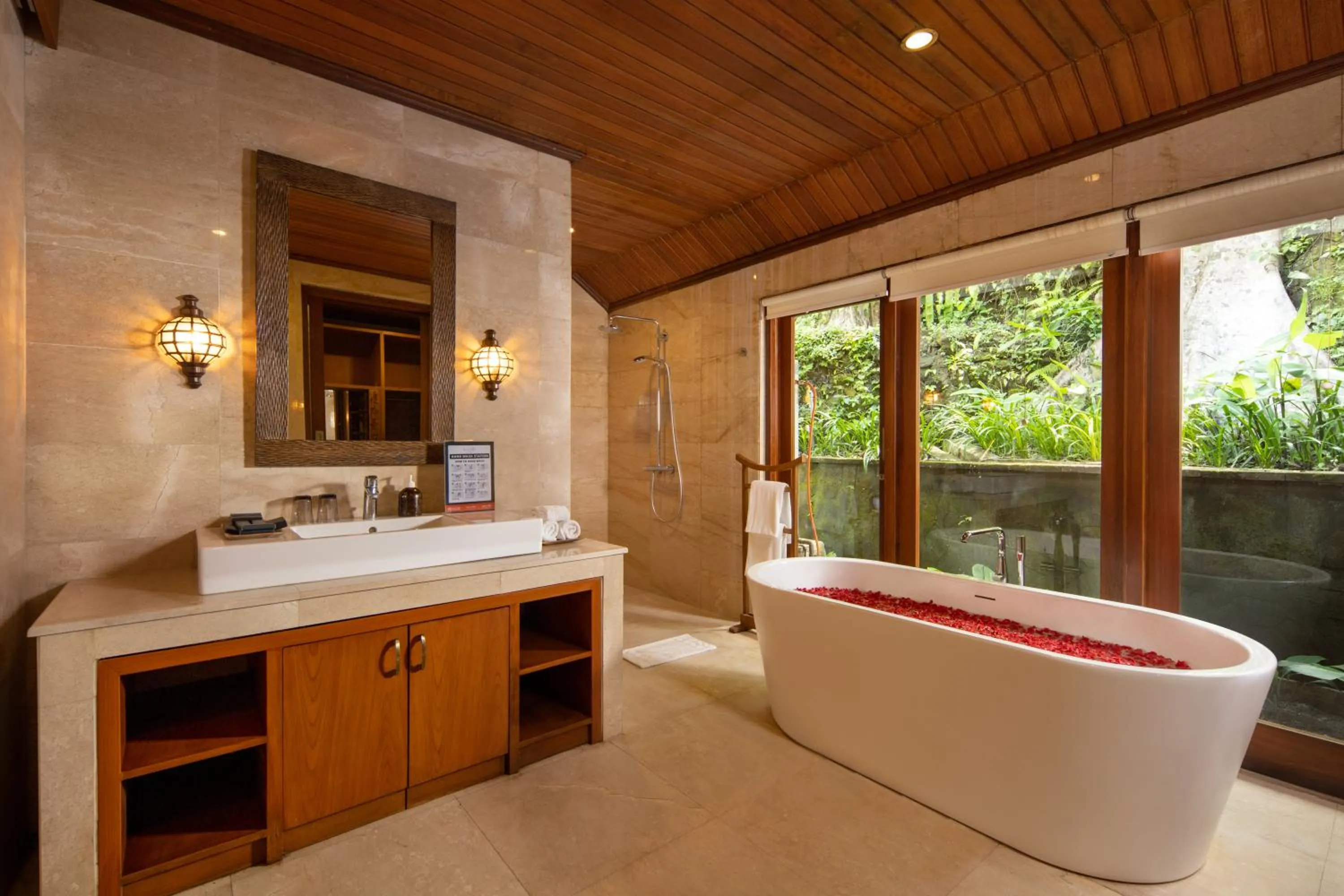 Shower in The Allure Ubud Villas & Spa crafted by freshWater Asia