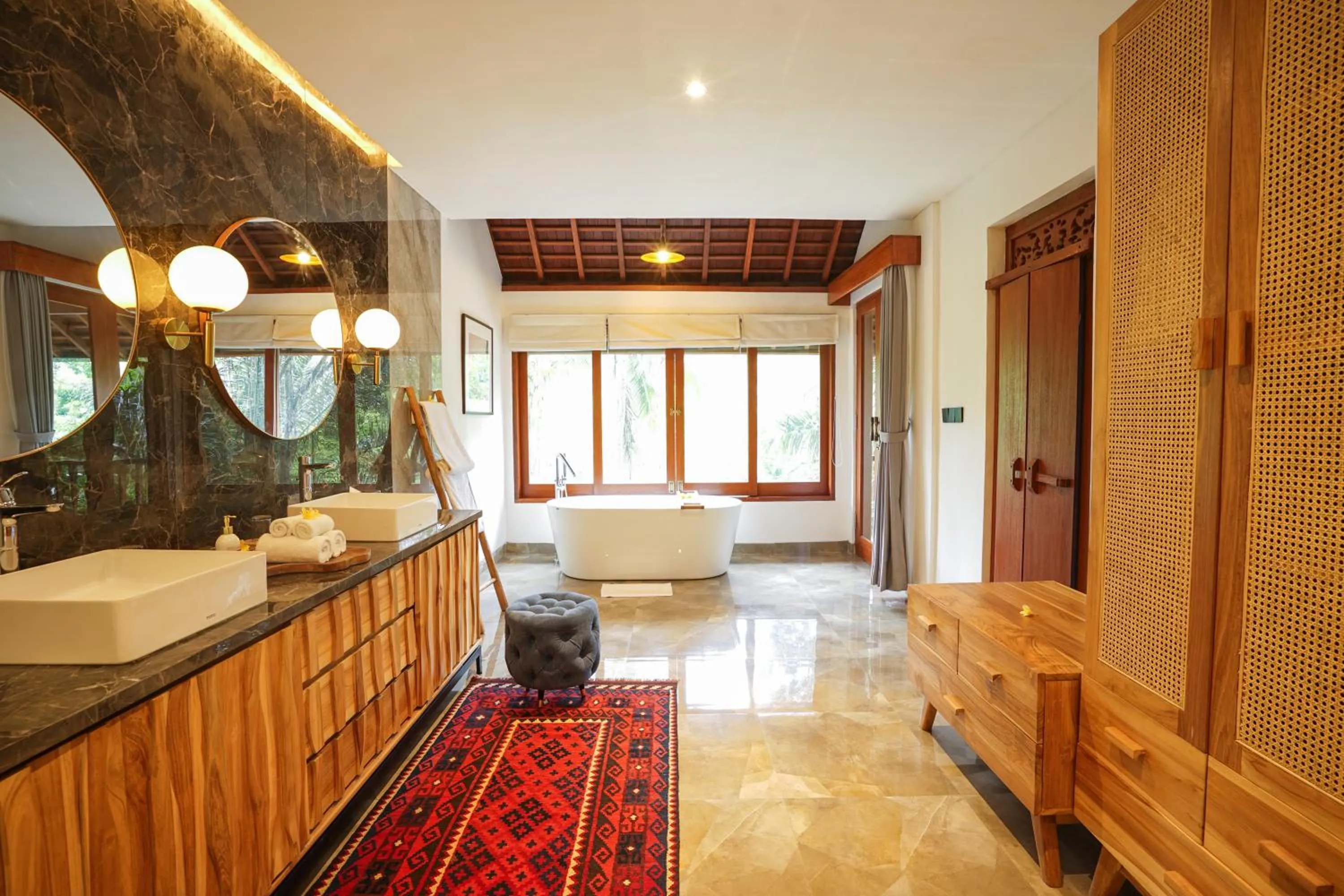 Bathroom in The Allure Ubud Villas & Spa crafted by freshWater Asia