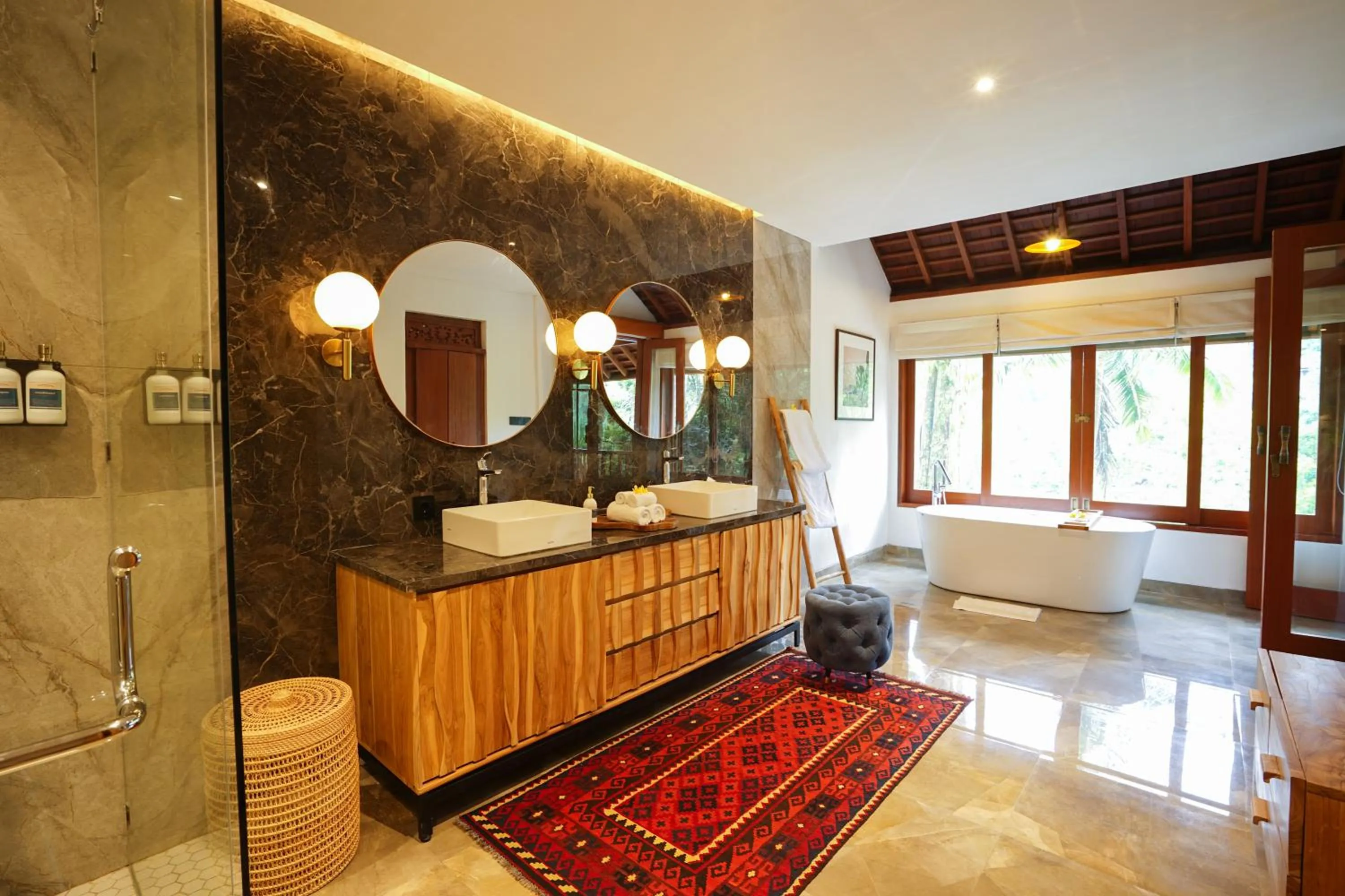 Shower in The Allure Ubud Villas & Spa crafted by freshWater Asia