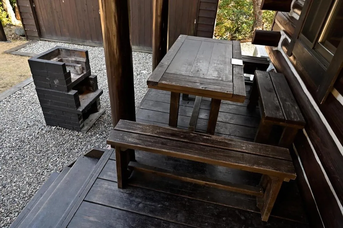 Patio in LOG HOUSE at Shima