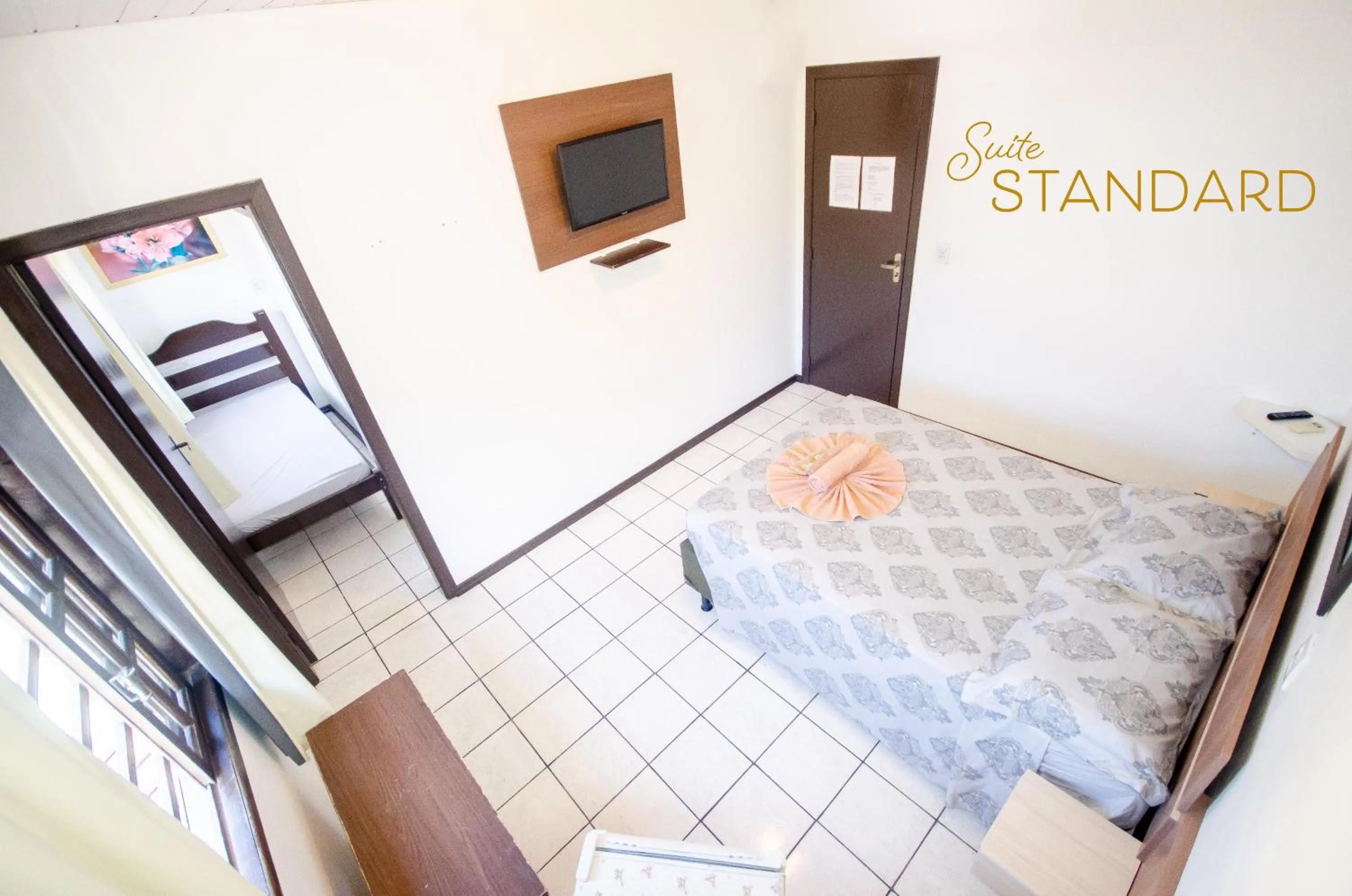 Bed in Pousada Juliane