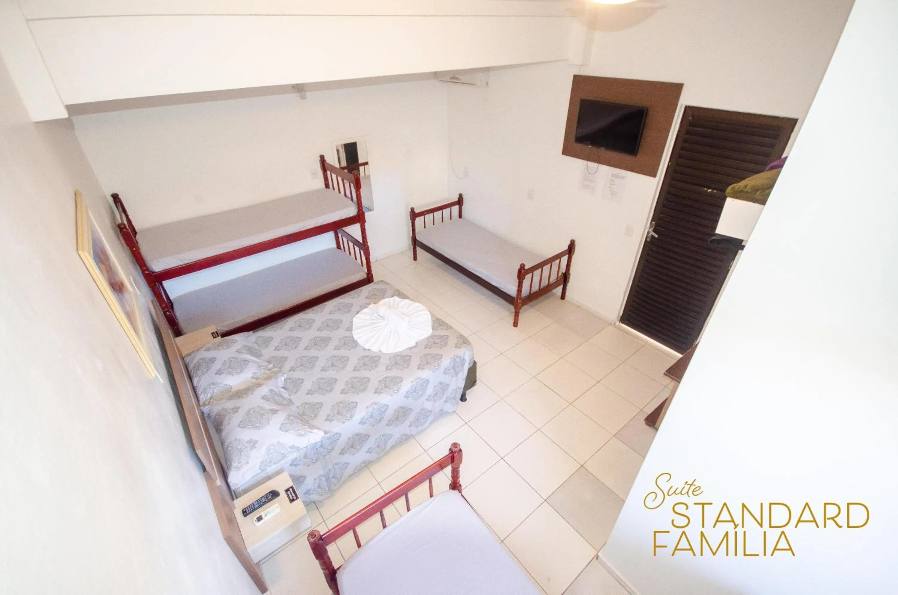 Bed in Pousada Juliane