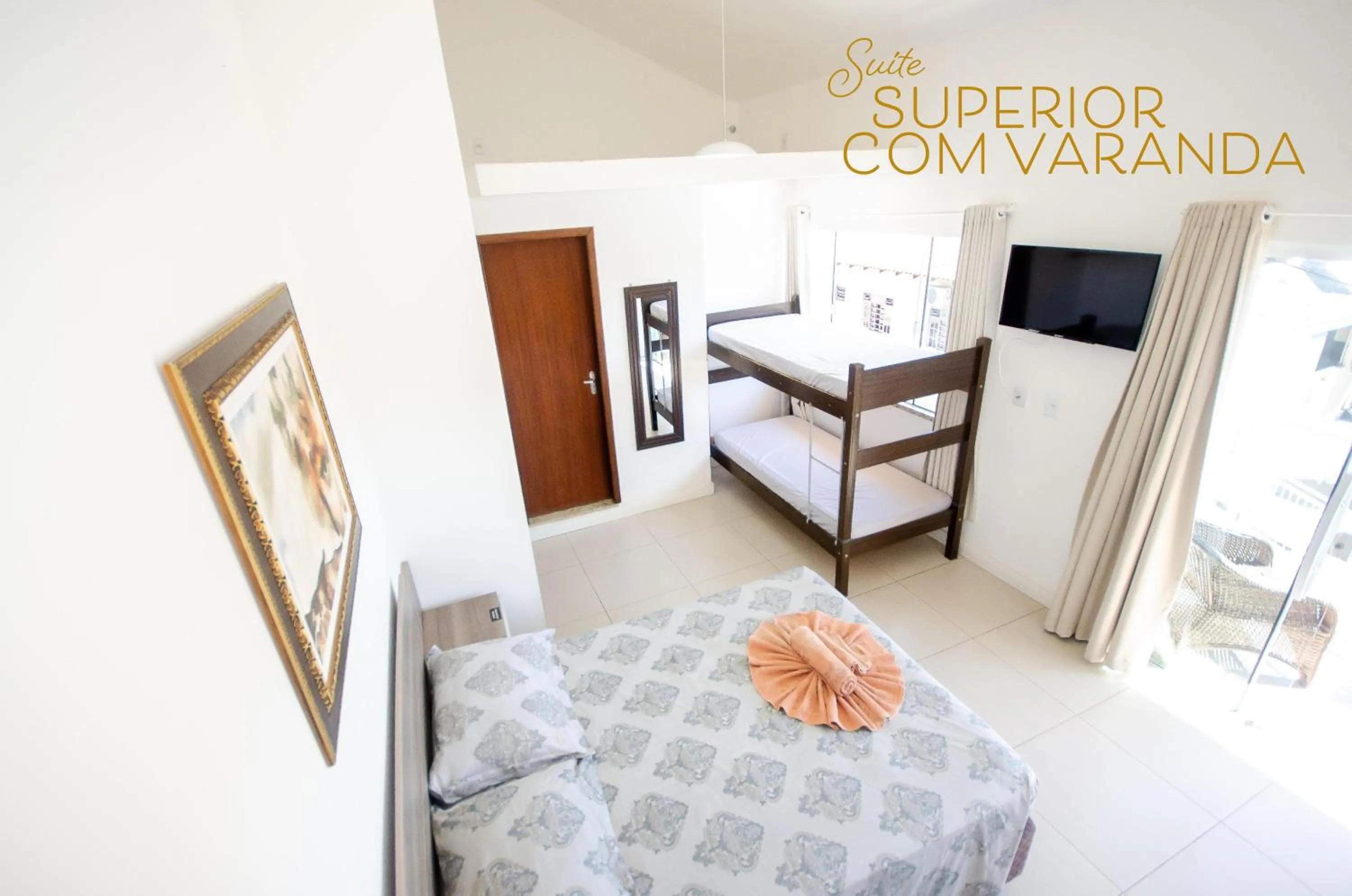 Bed in Pousada Juliane