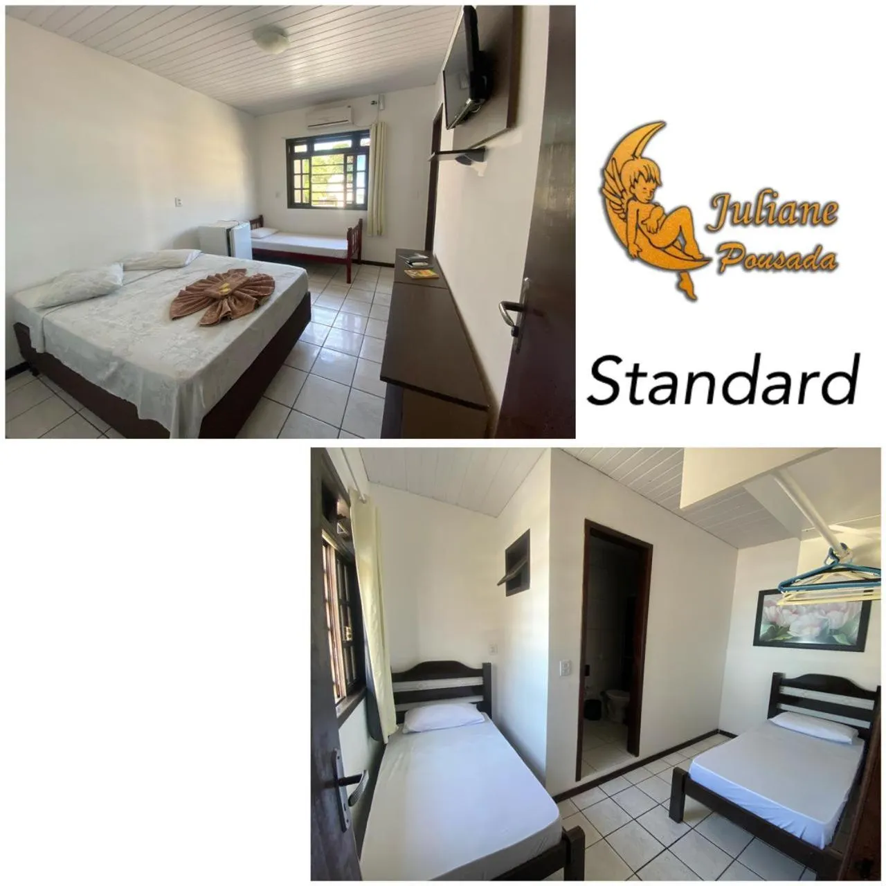 Bed in Pousada Juliane