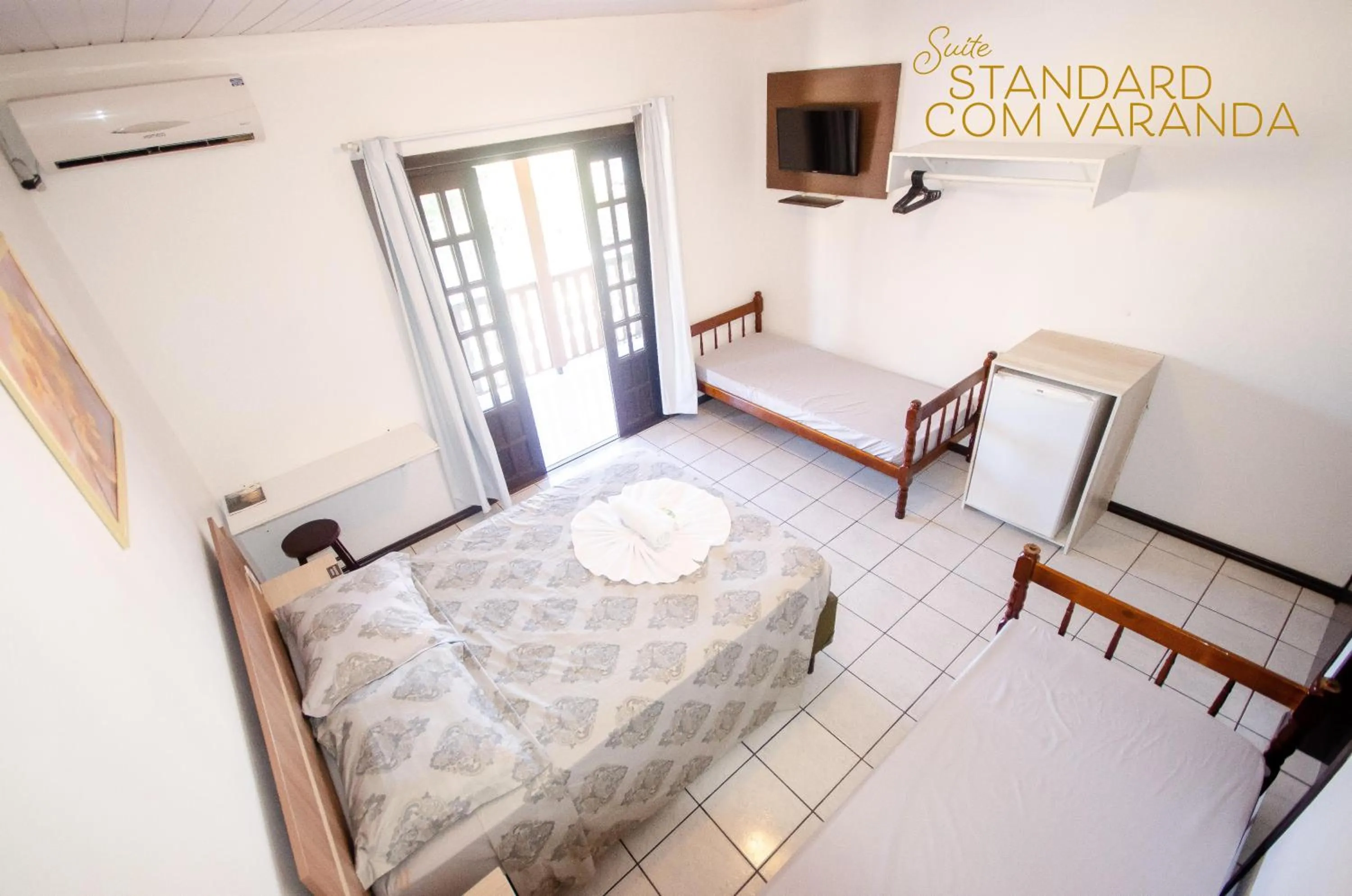 Bed in Pousada Juliane