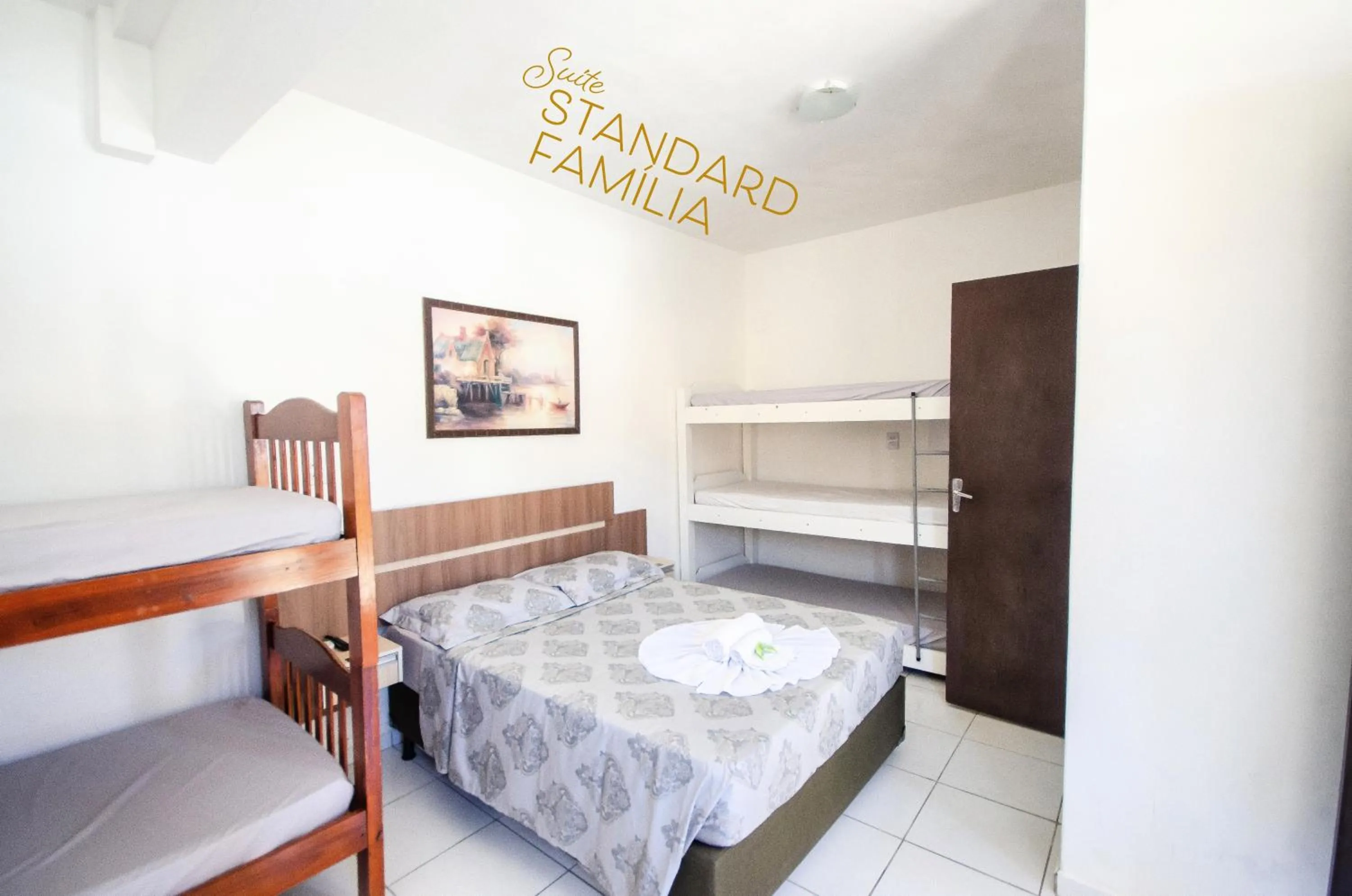 Bed in Pousada Juliane