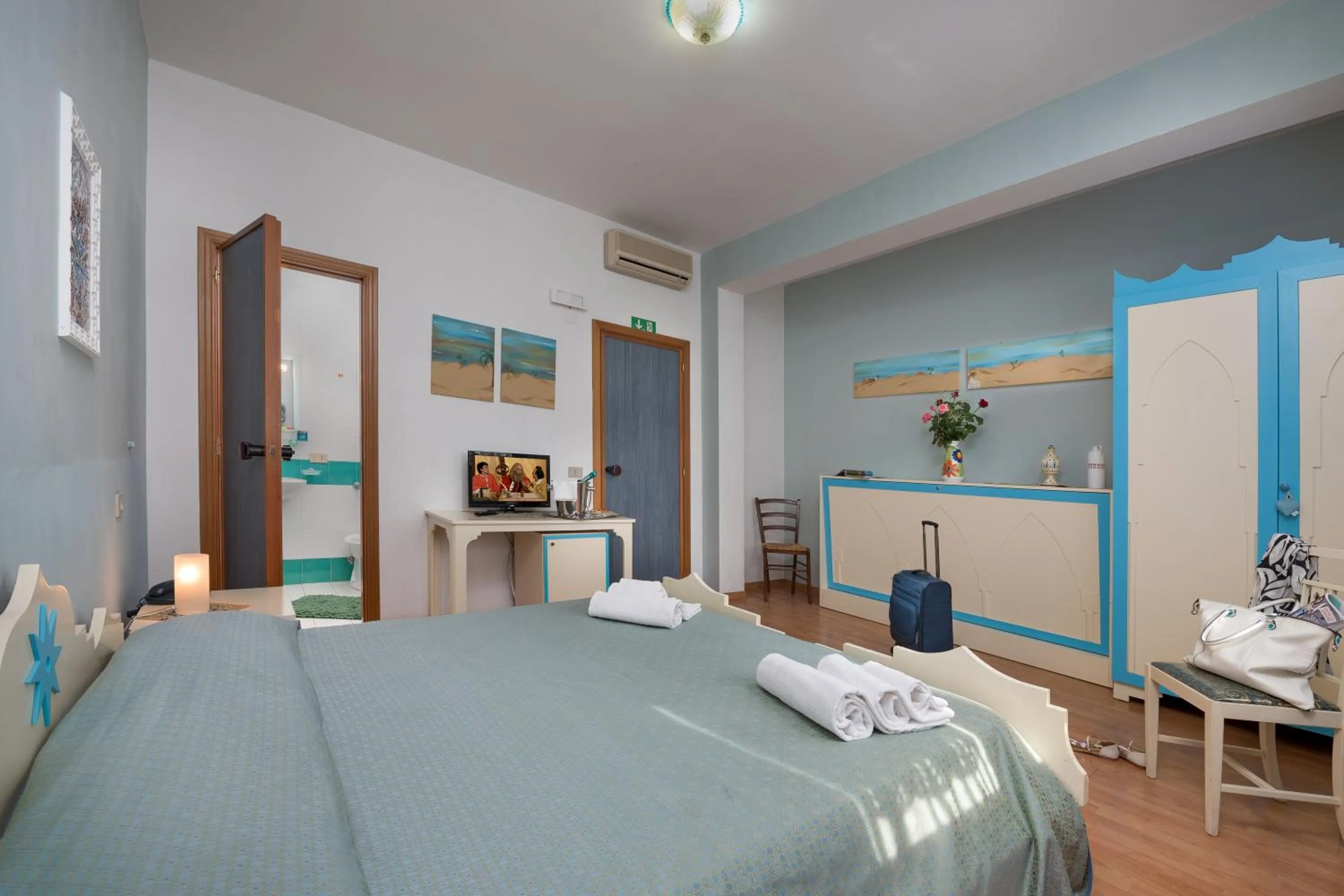 Bed in Hotel Halimeda