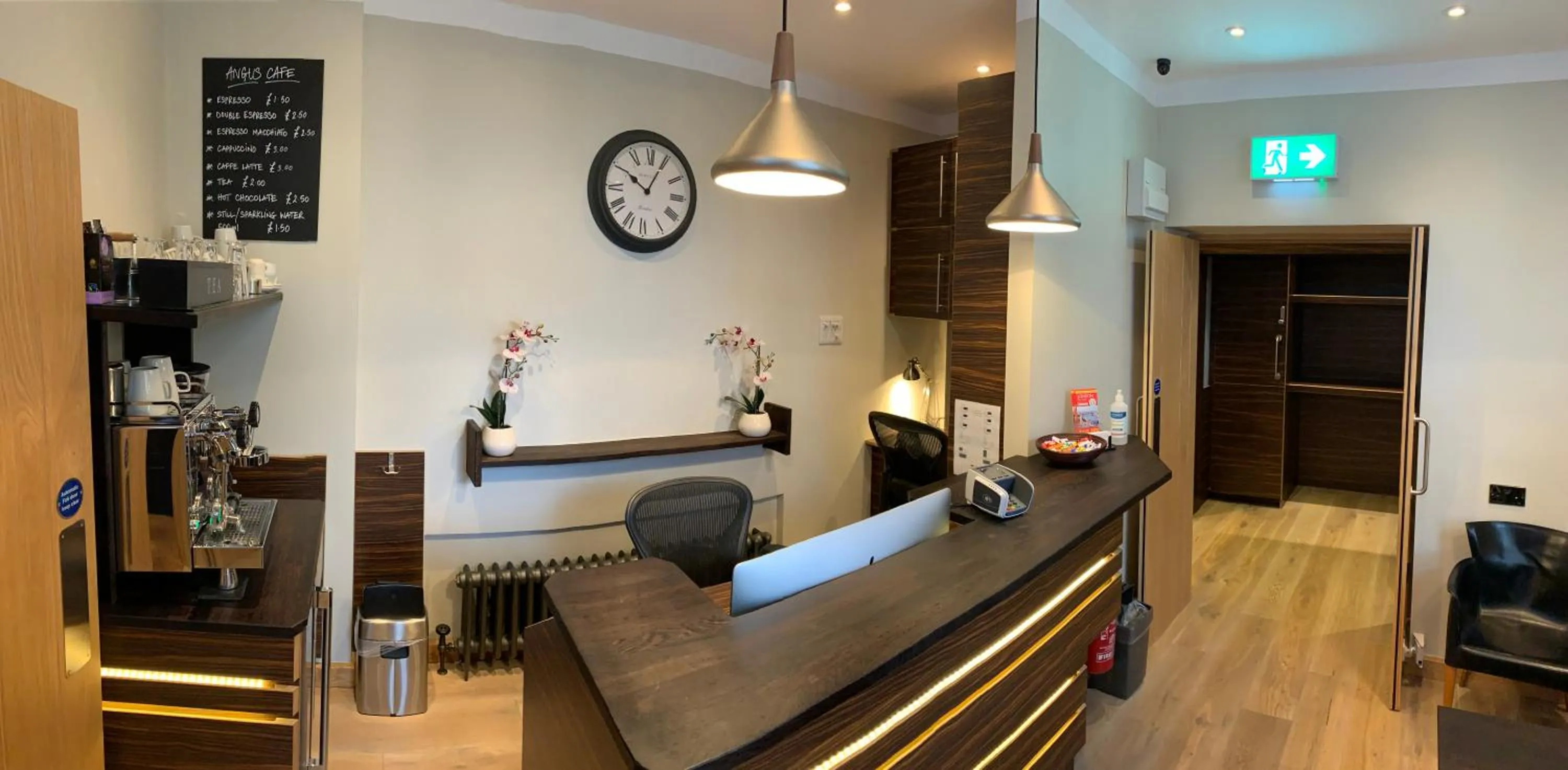 Seating area in Angus Hotel