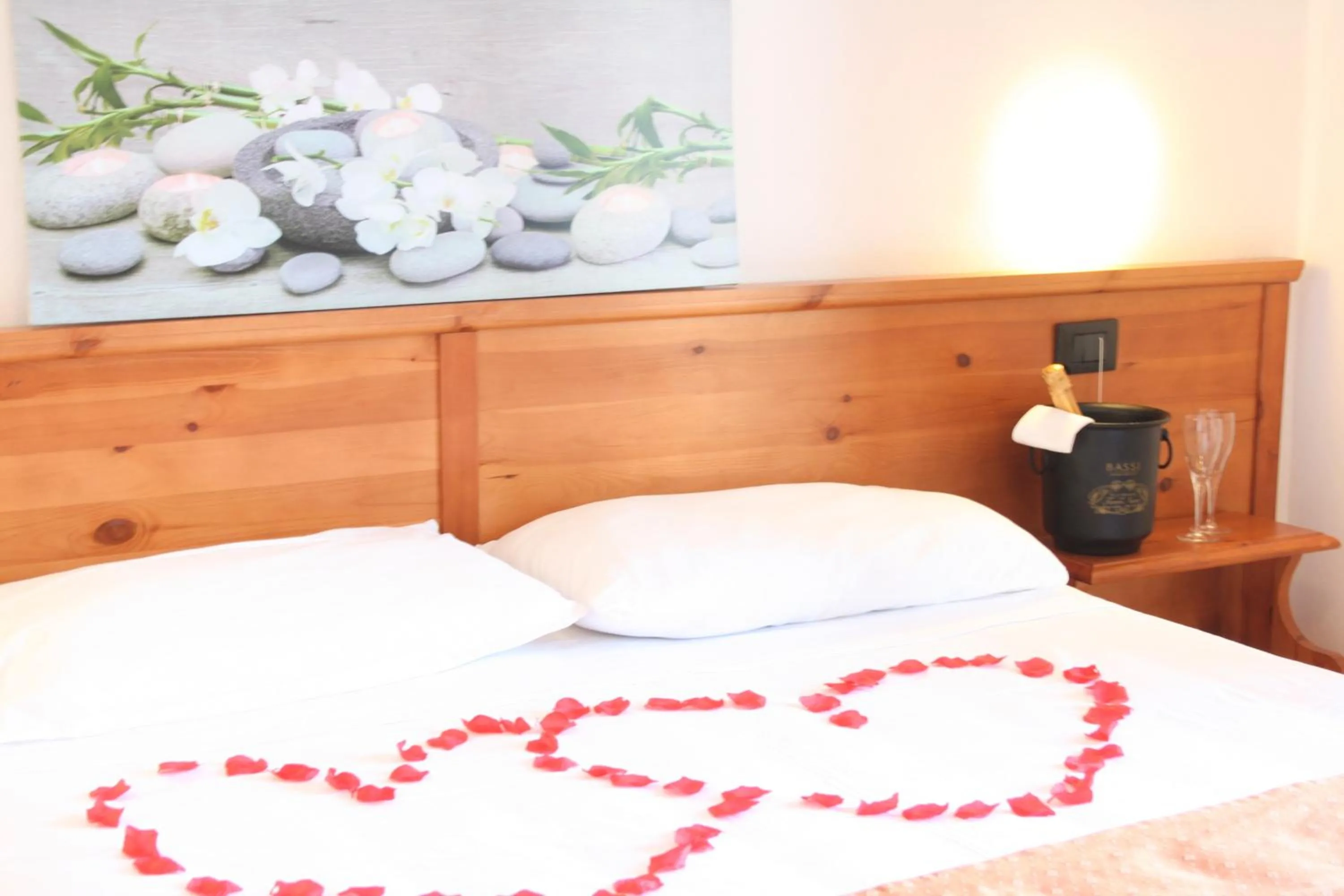 Decorative detail, Bed in Hotel Residence Turium