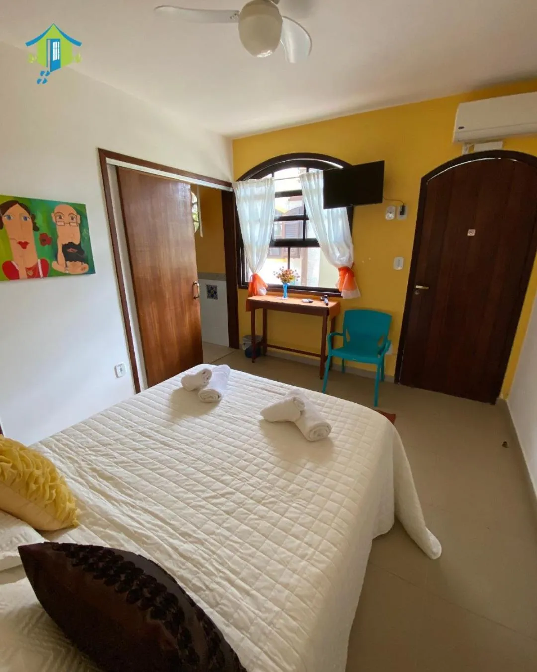 Bed in Pousada Chez Moi