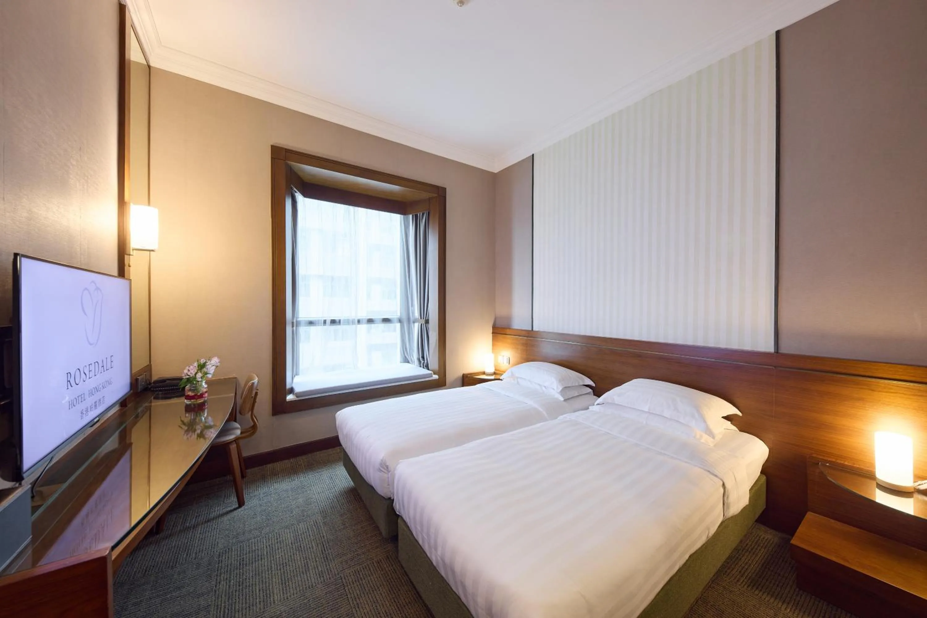 Bed in Rosedale Hotel Hong Kong