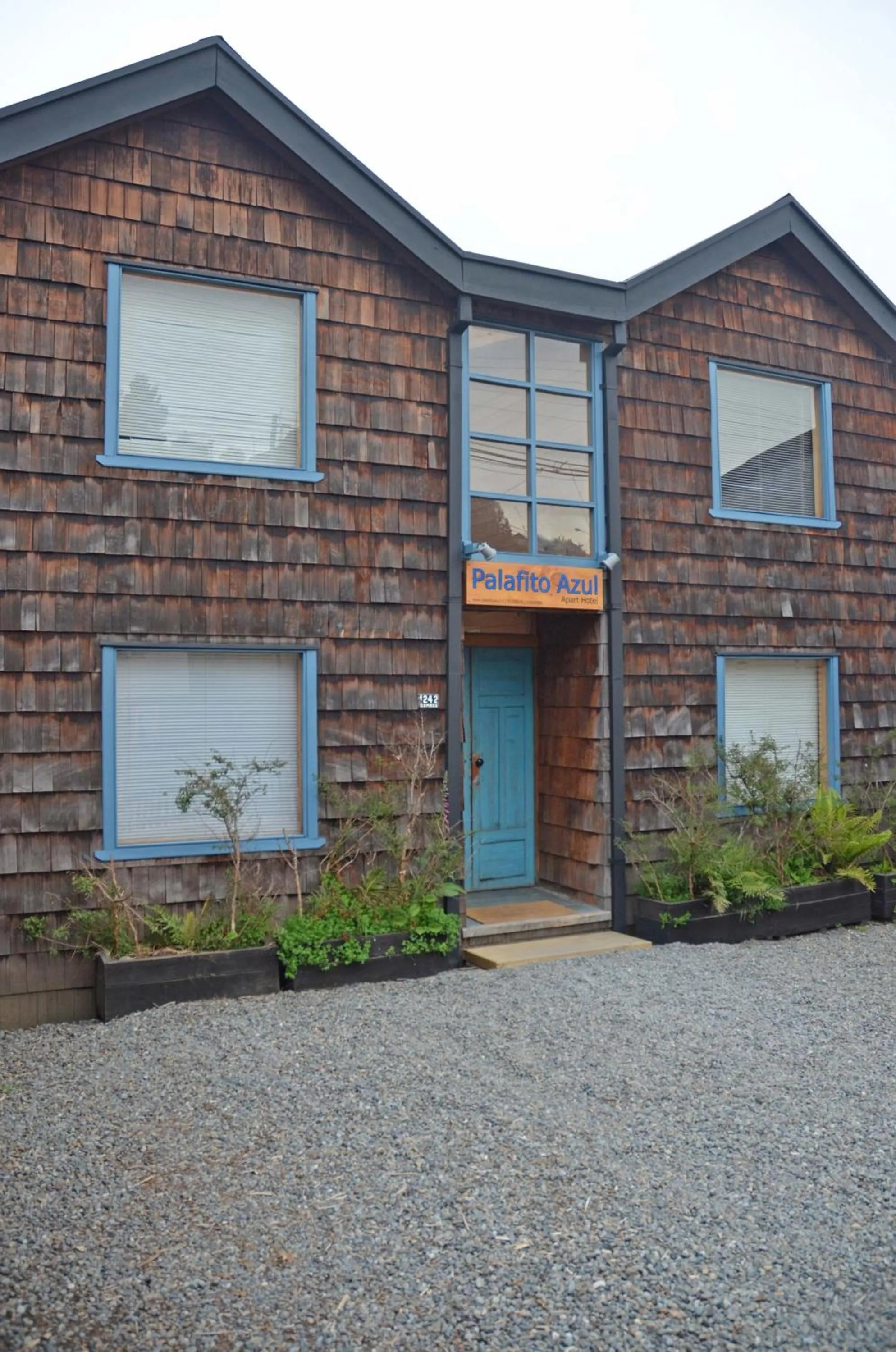 Property building in Palafito Azul Apart Hotel