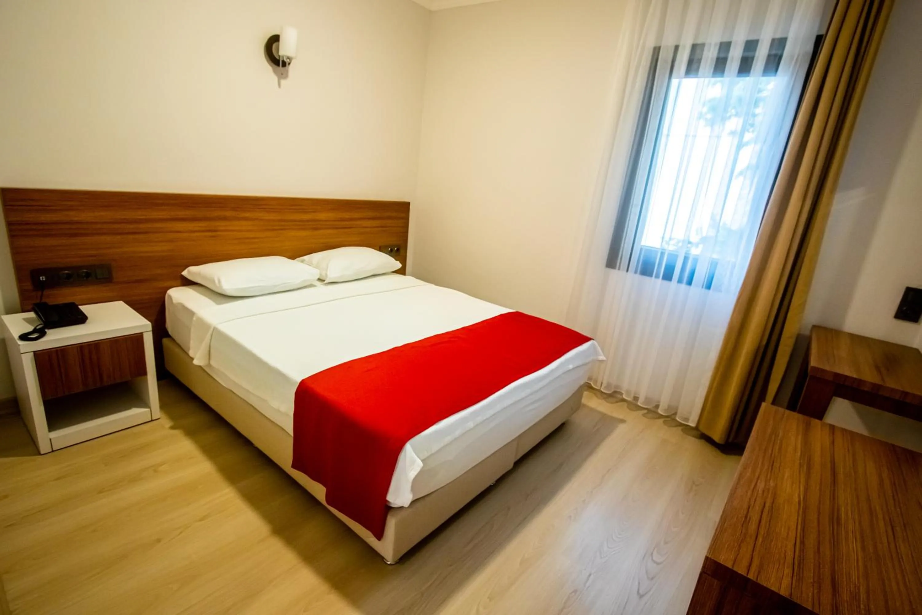 Bed in Modern Life Hotel Bodrum