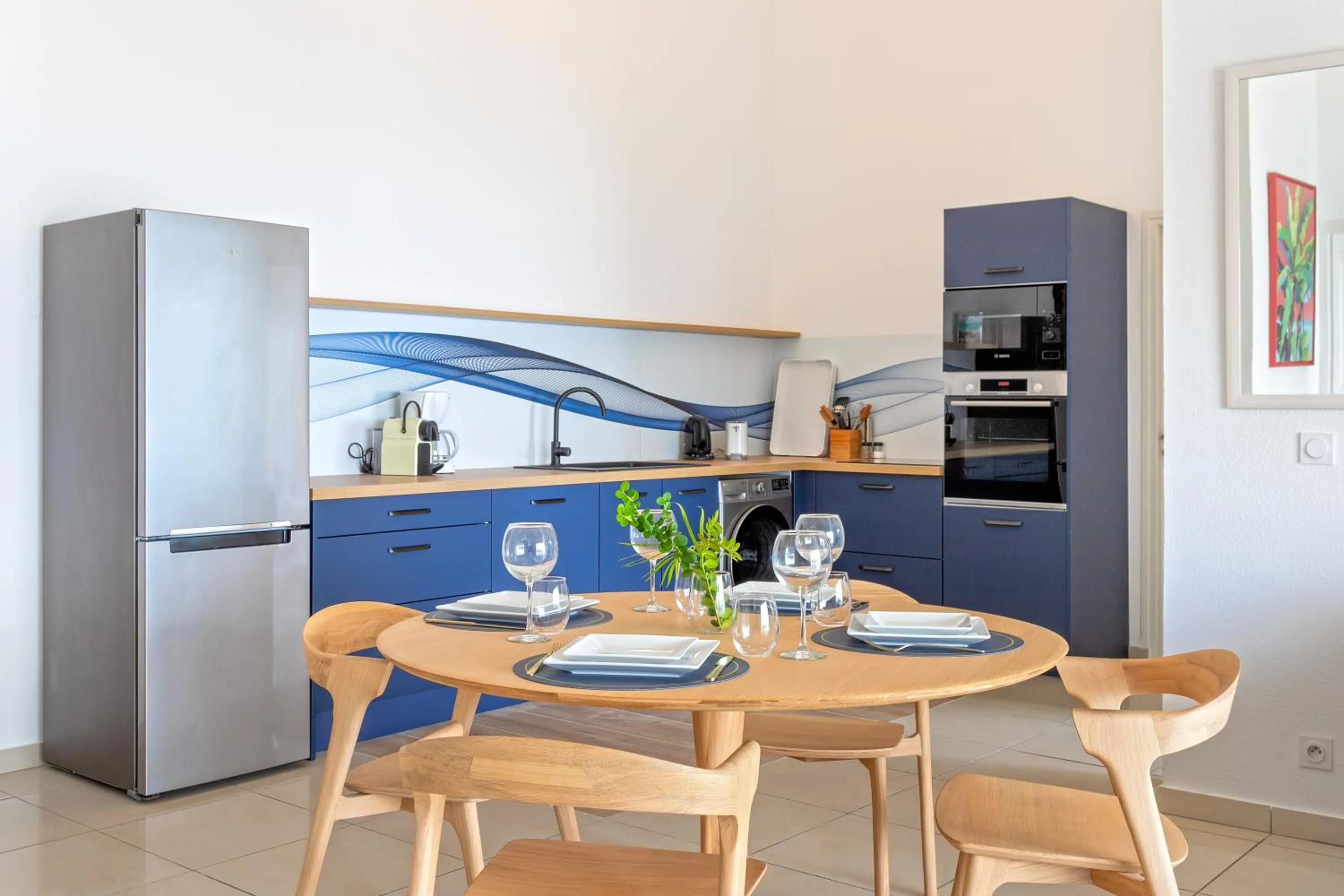 kitchen in Bleu Emeraude Hotel