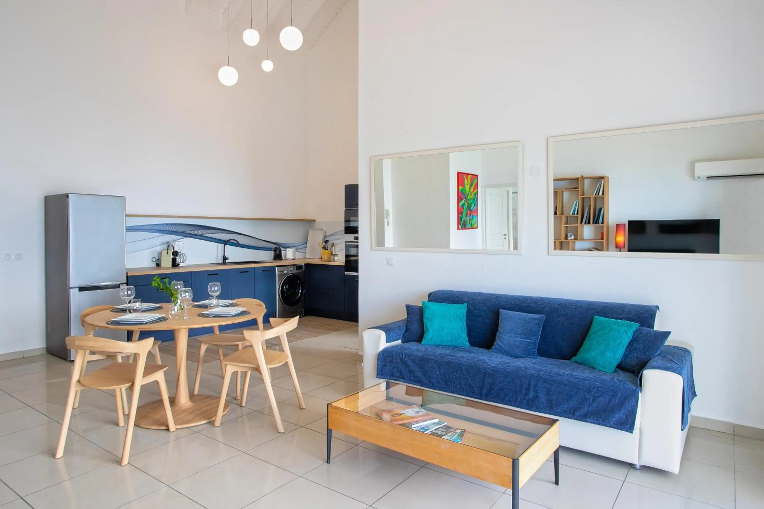 Living room in Bleu Emeraude Hotel