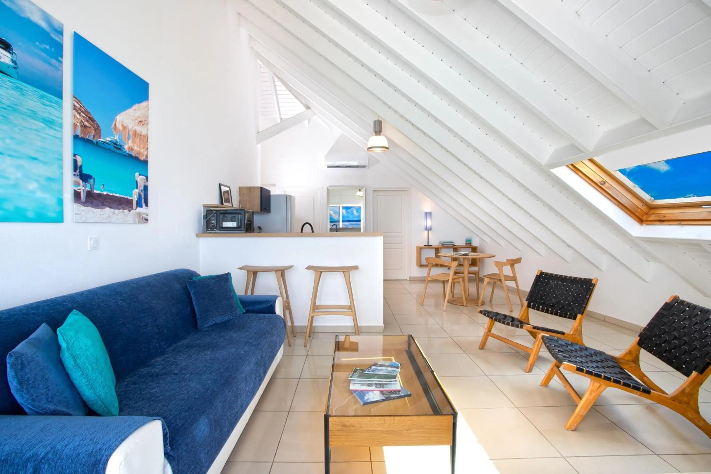 Living room in Bleu Emeraude Hotel