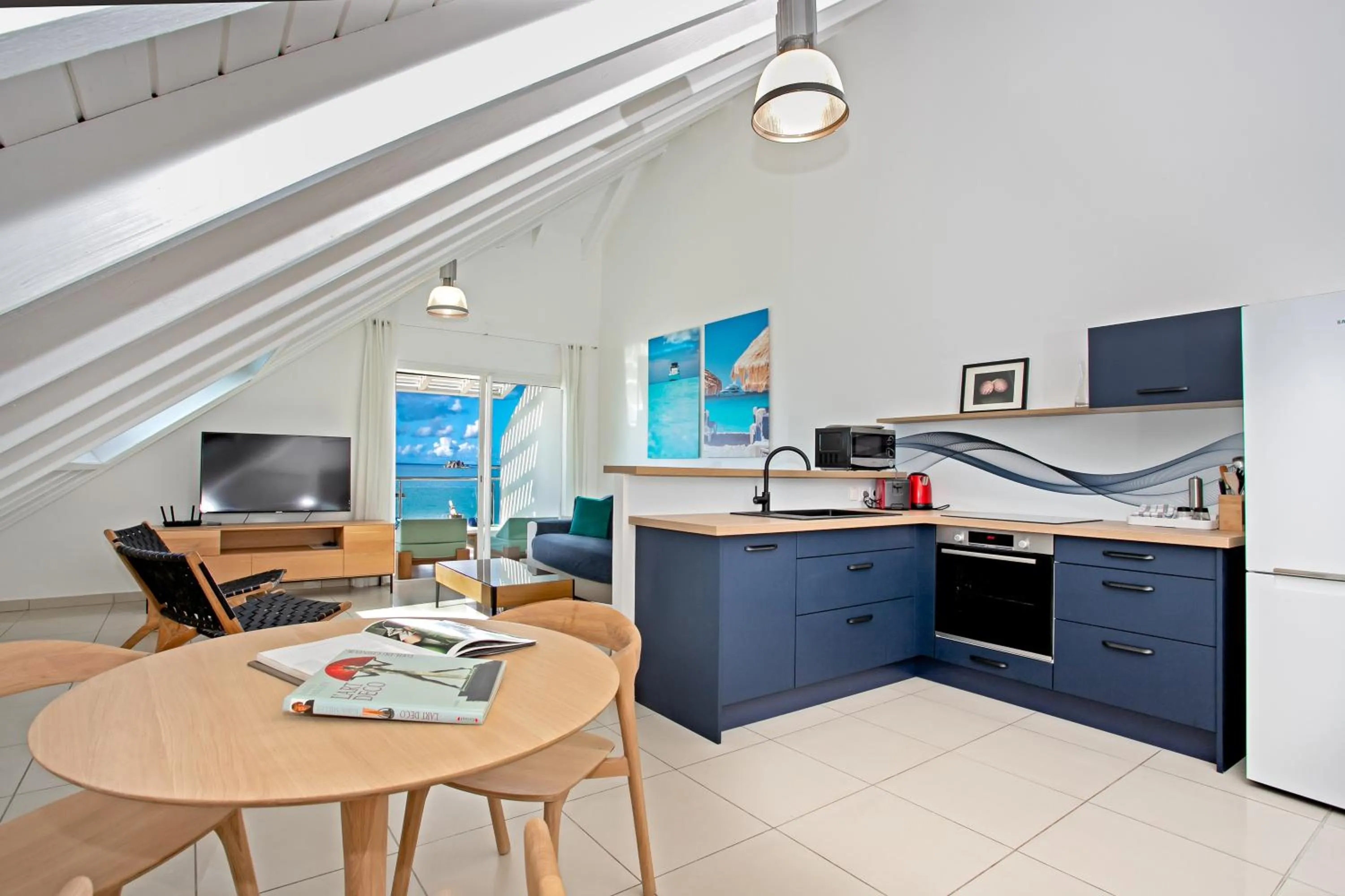 Living room in Bleu Emeraude Hotel