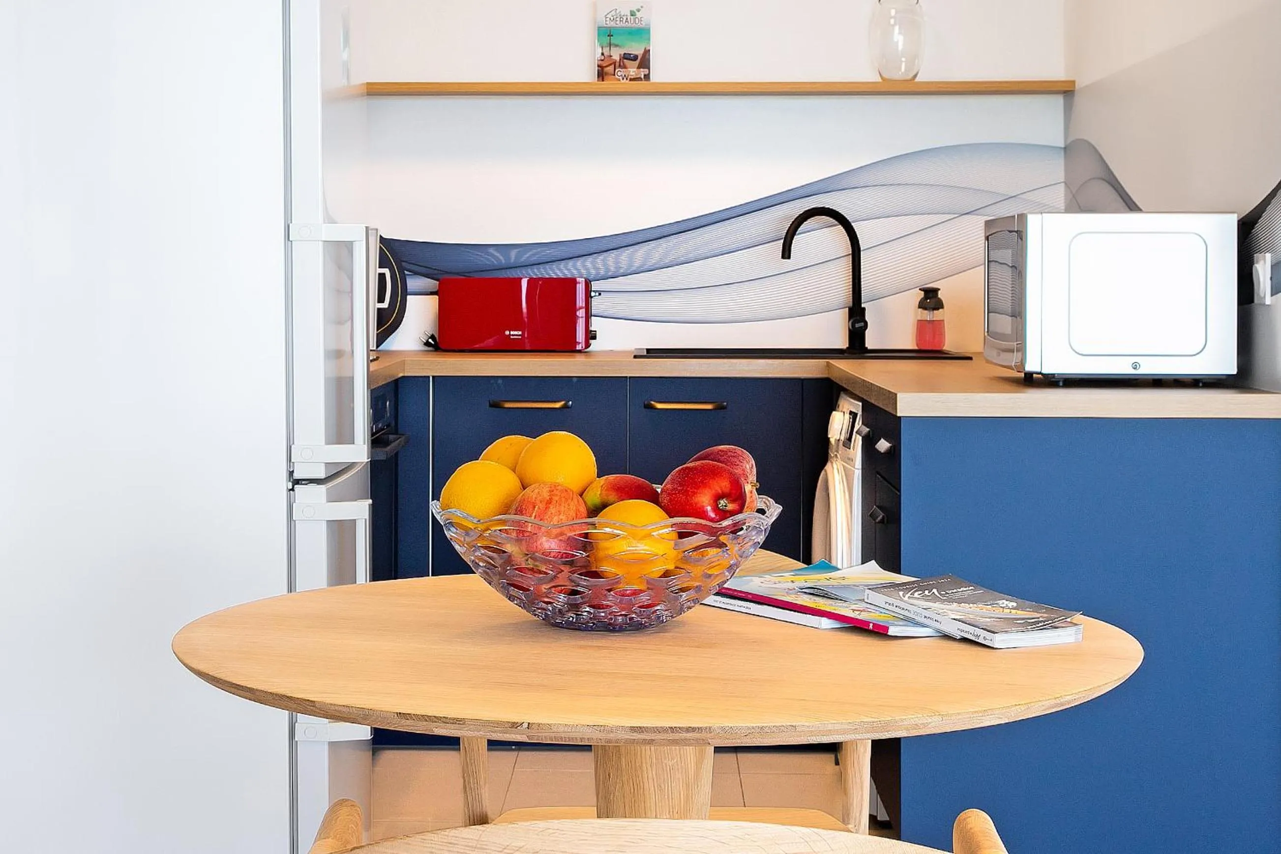 kitchen in Bleu Emeraude Hotel