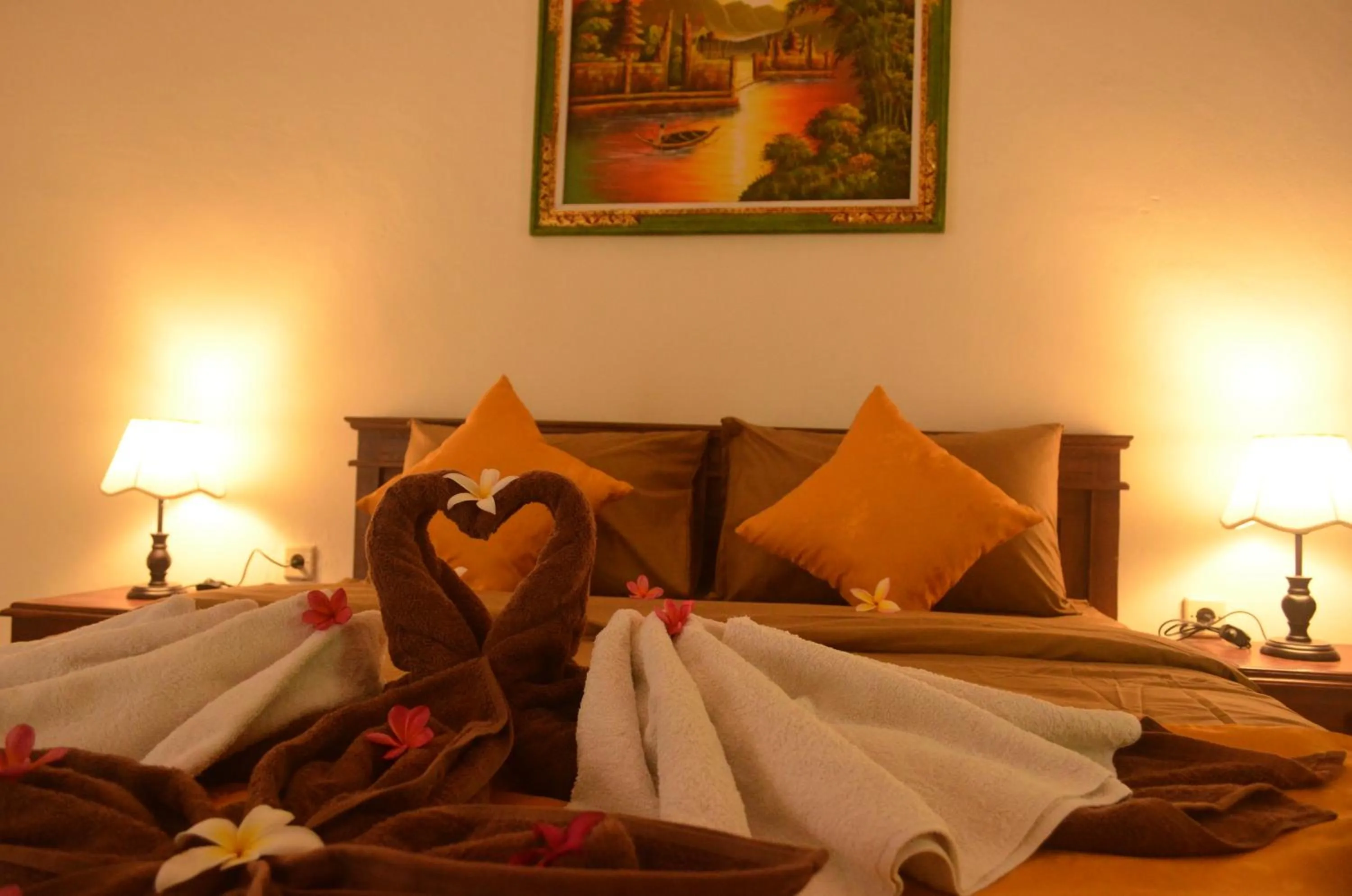 Bed in The Rahayu Cottage