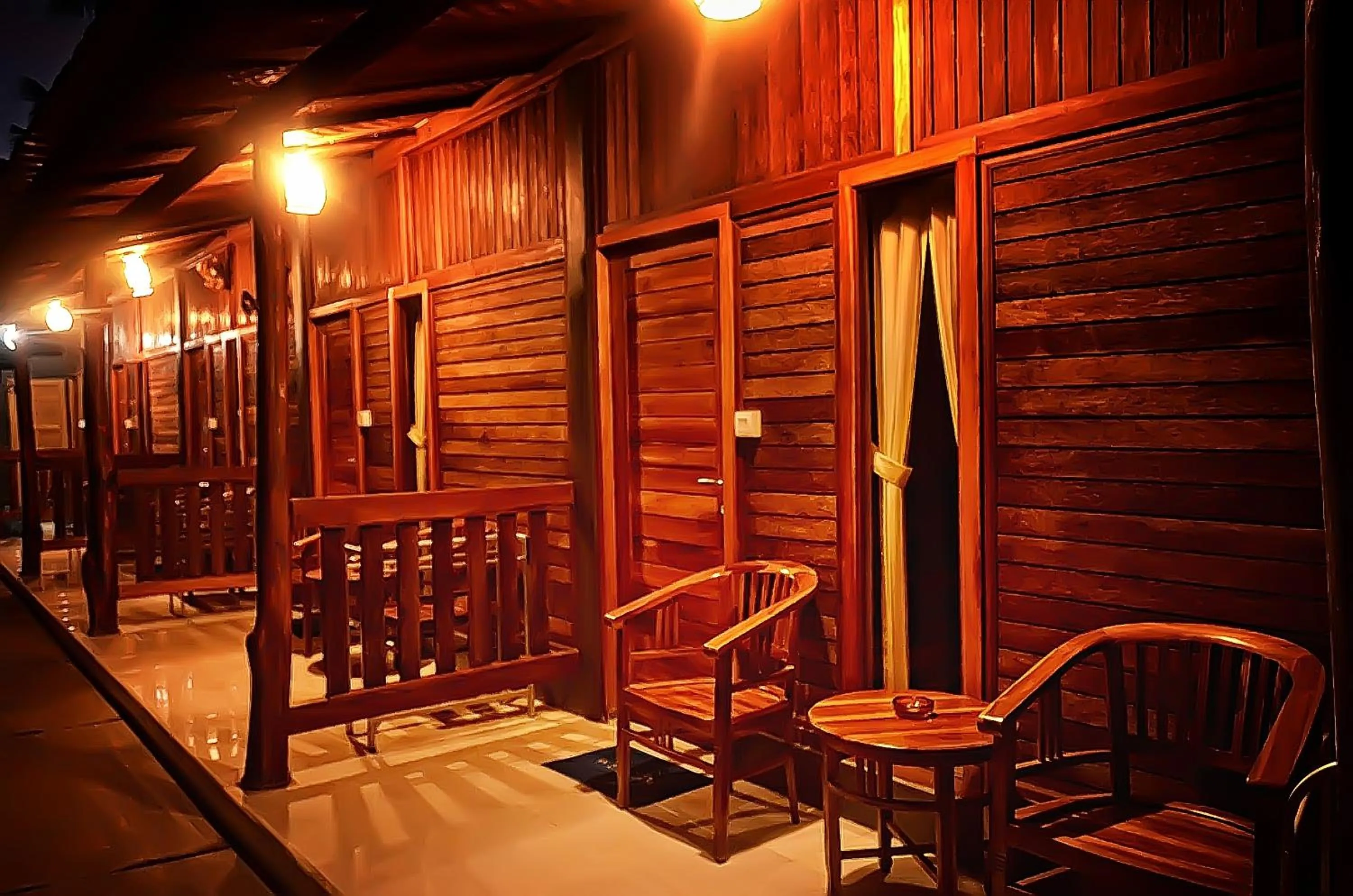 Patio in The Rahayu Cottage