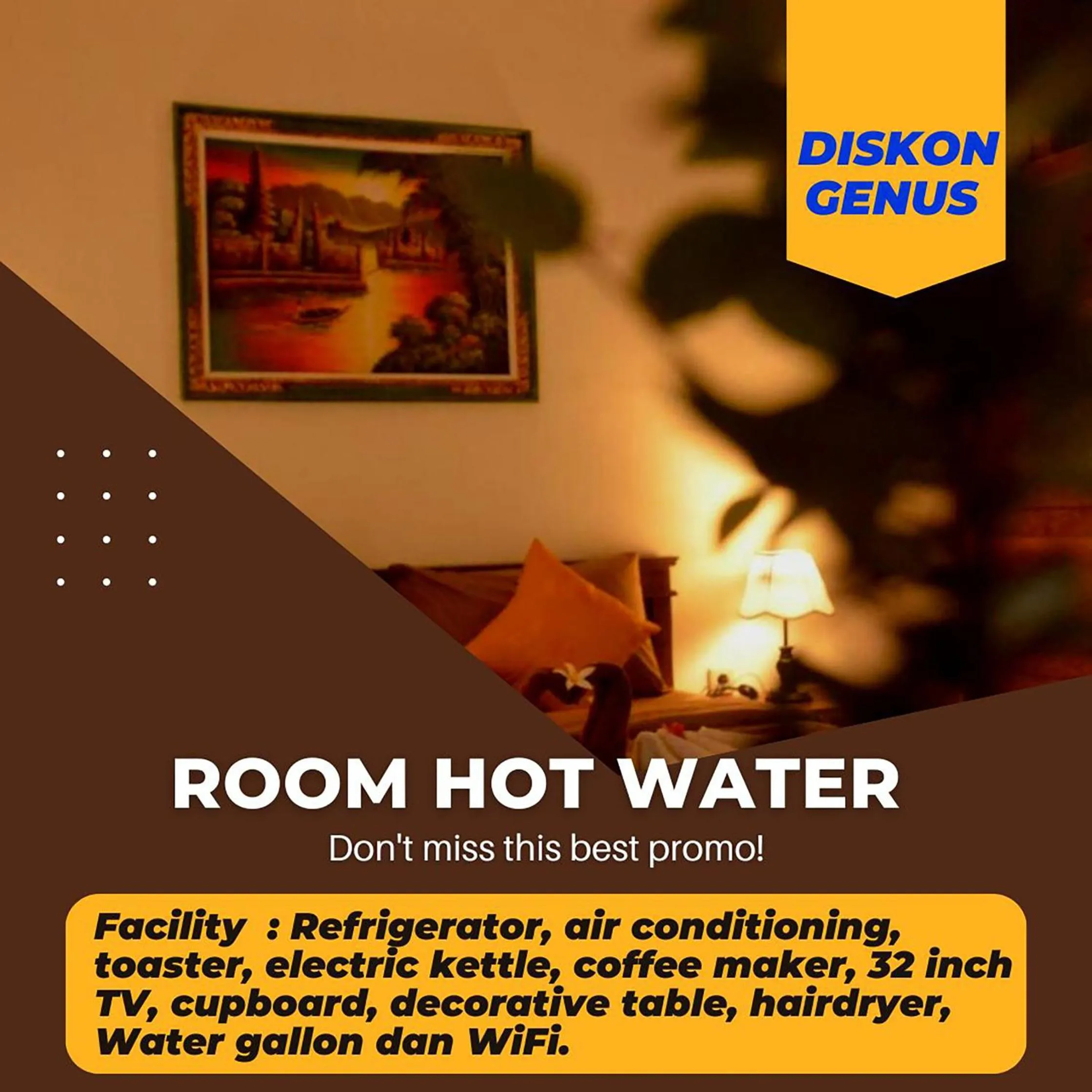 Bed in The Rahayu Cottage