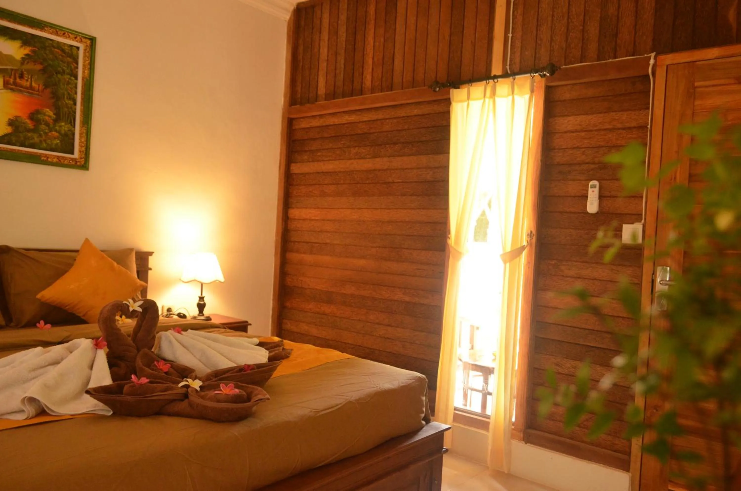 Bed in The Rahayu Cottage