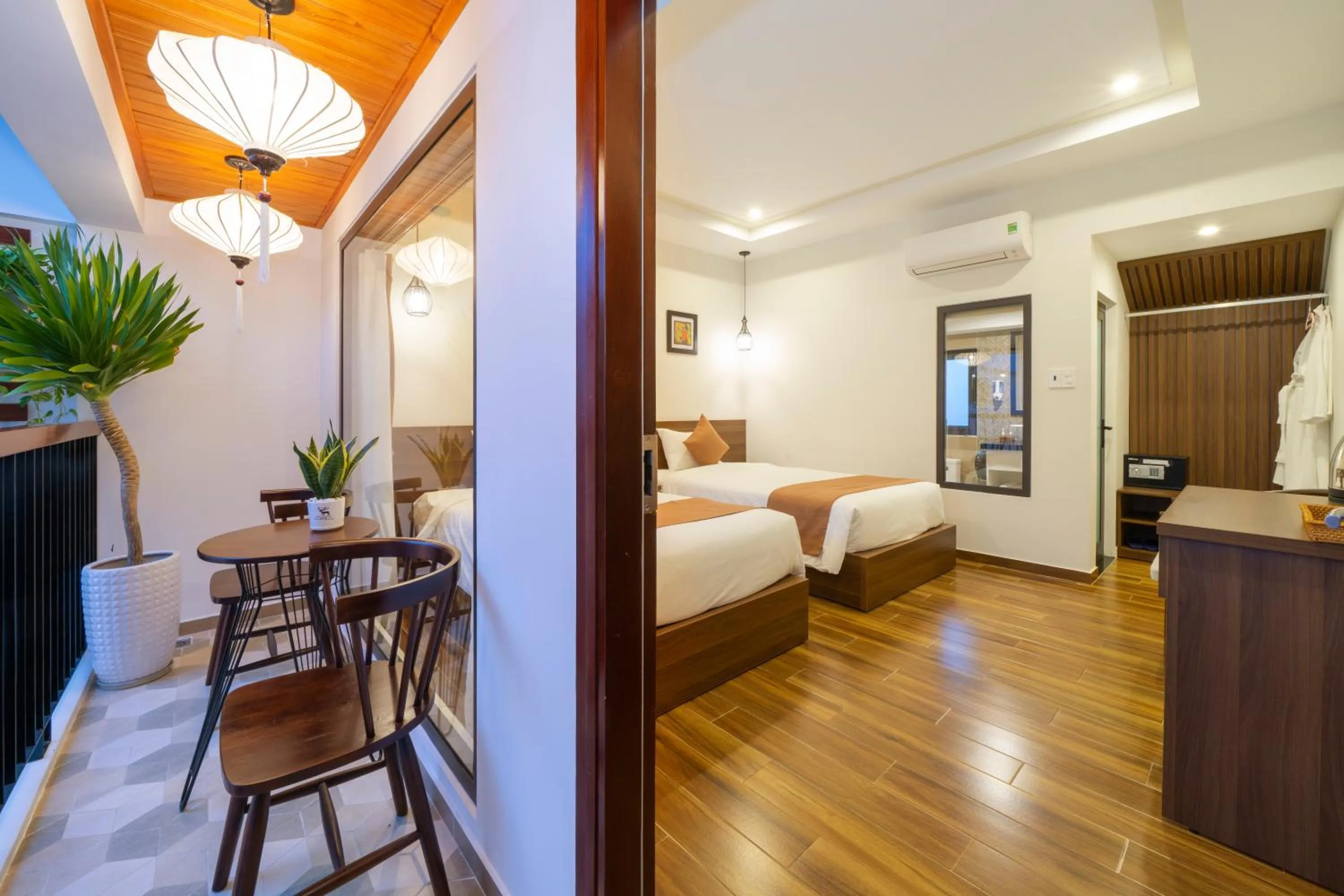 Photo of the whole room, Bed in Brother Villa Hoi An