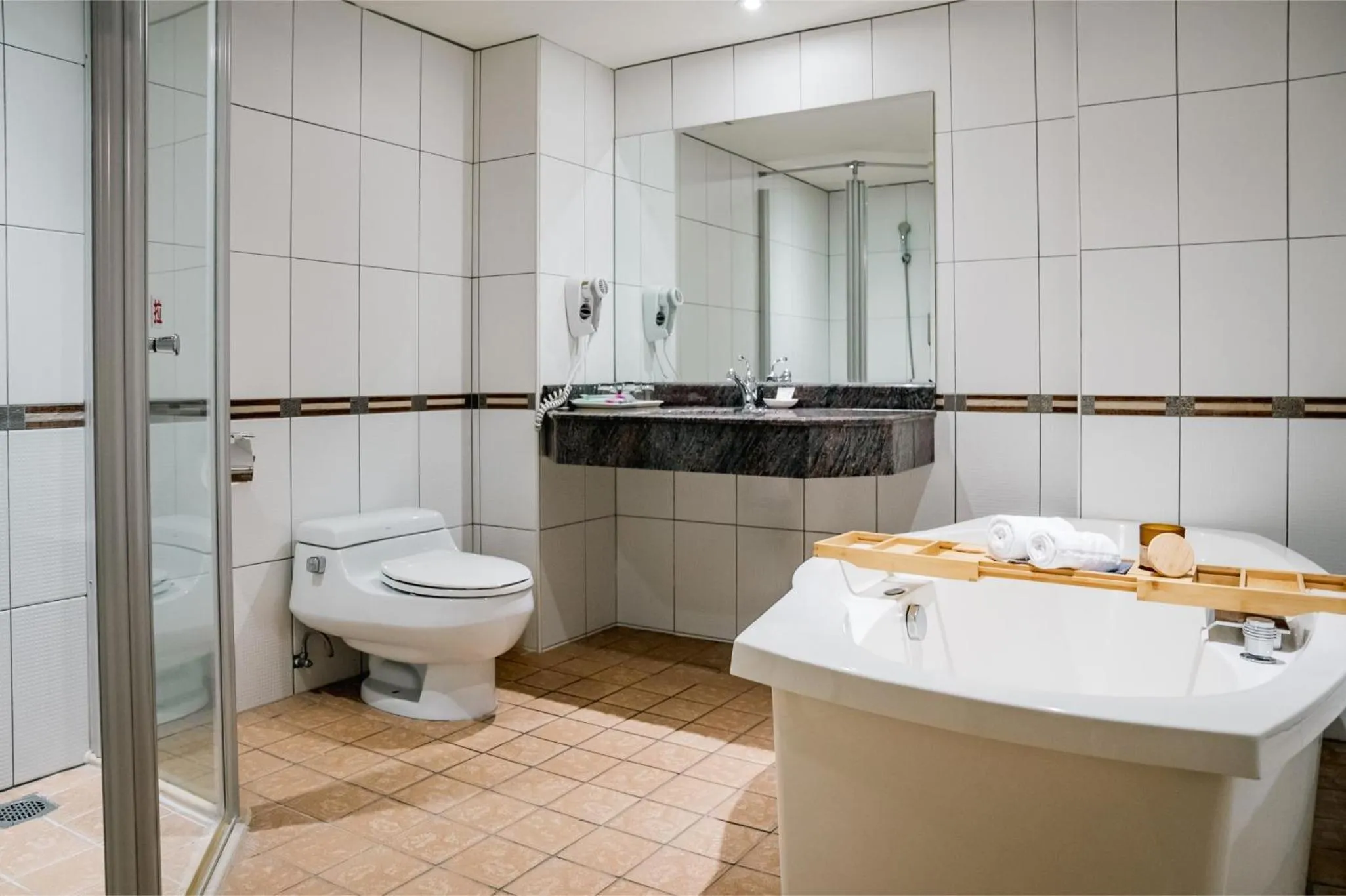 Shower in East Coast Hotel